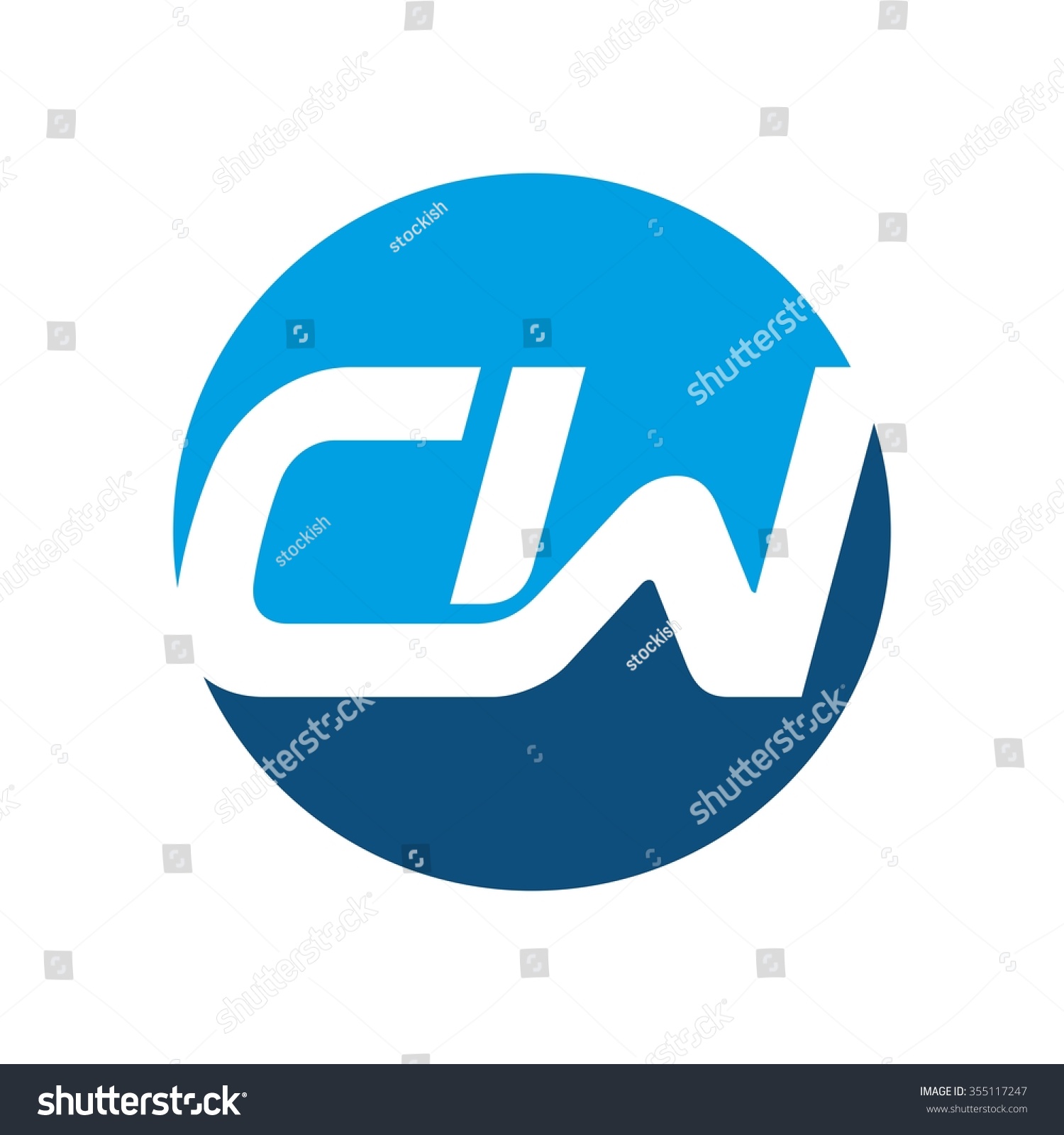 C W Logo Vector Stock Vector (Royalty Free) 355117247 | Shutterstock