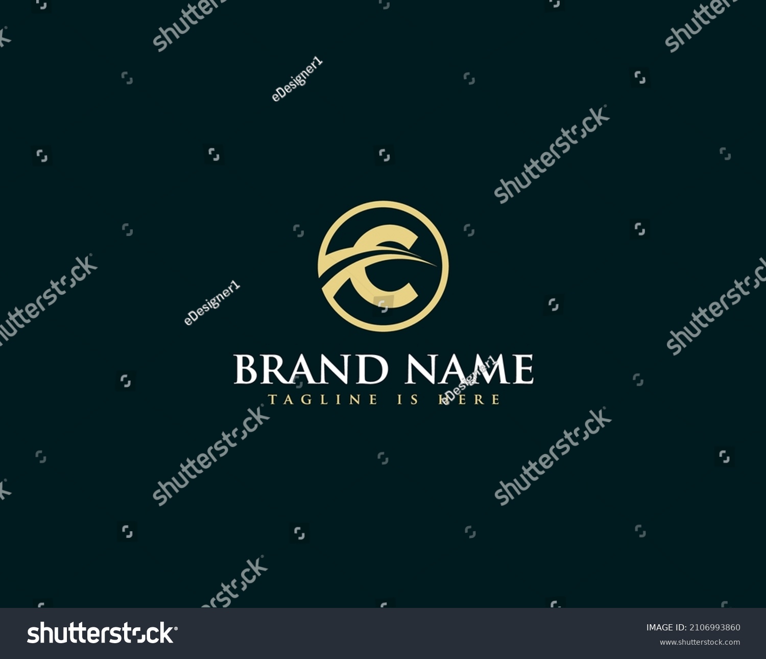 C Circle Creative Logo Design Template Stock Vector (Royalty Free ...