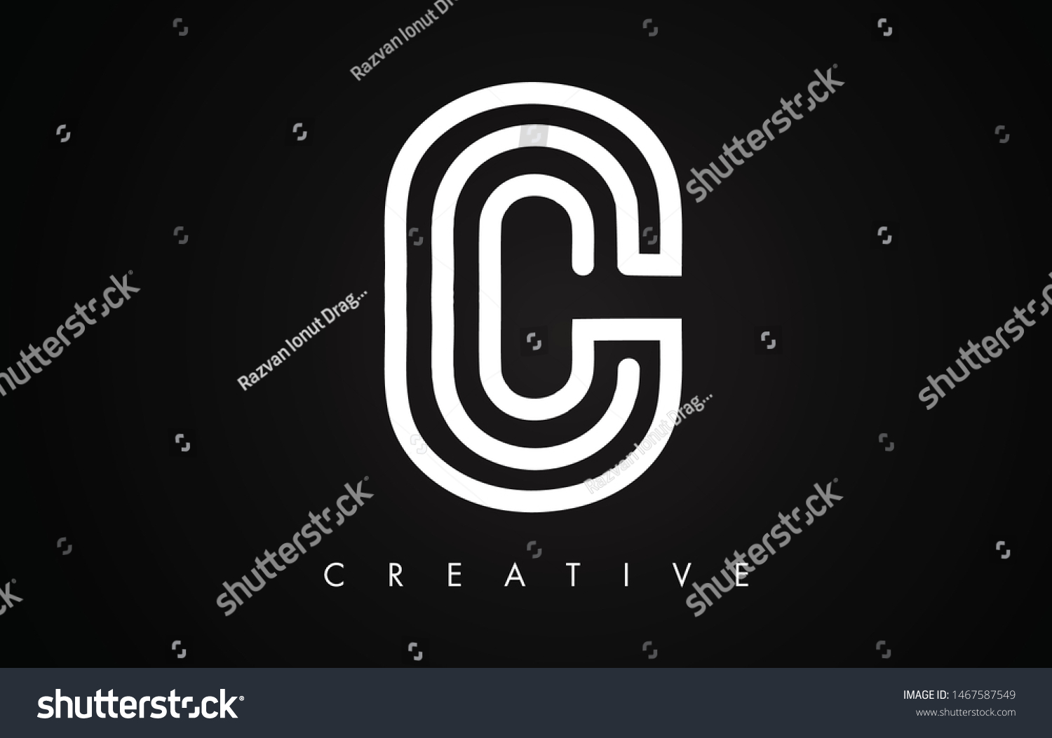 C Letter Modern Trendy Design Logo Stock Vector (Royalty Free ...