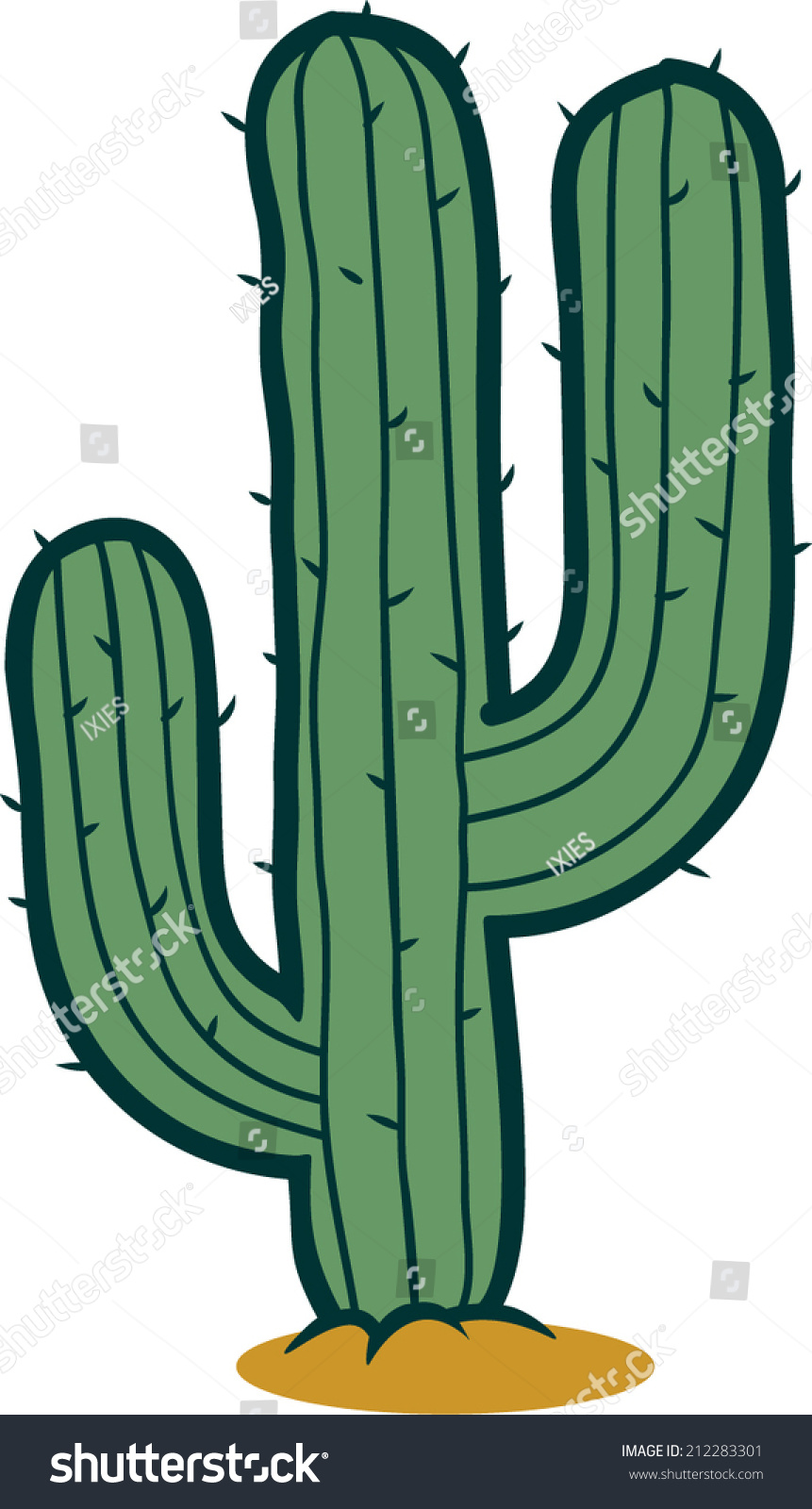 Cactus Cartoon Vector Illustration Stock Vector (Royalty Free) 212283301