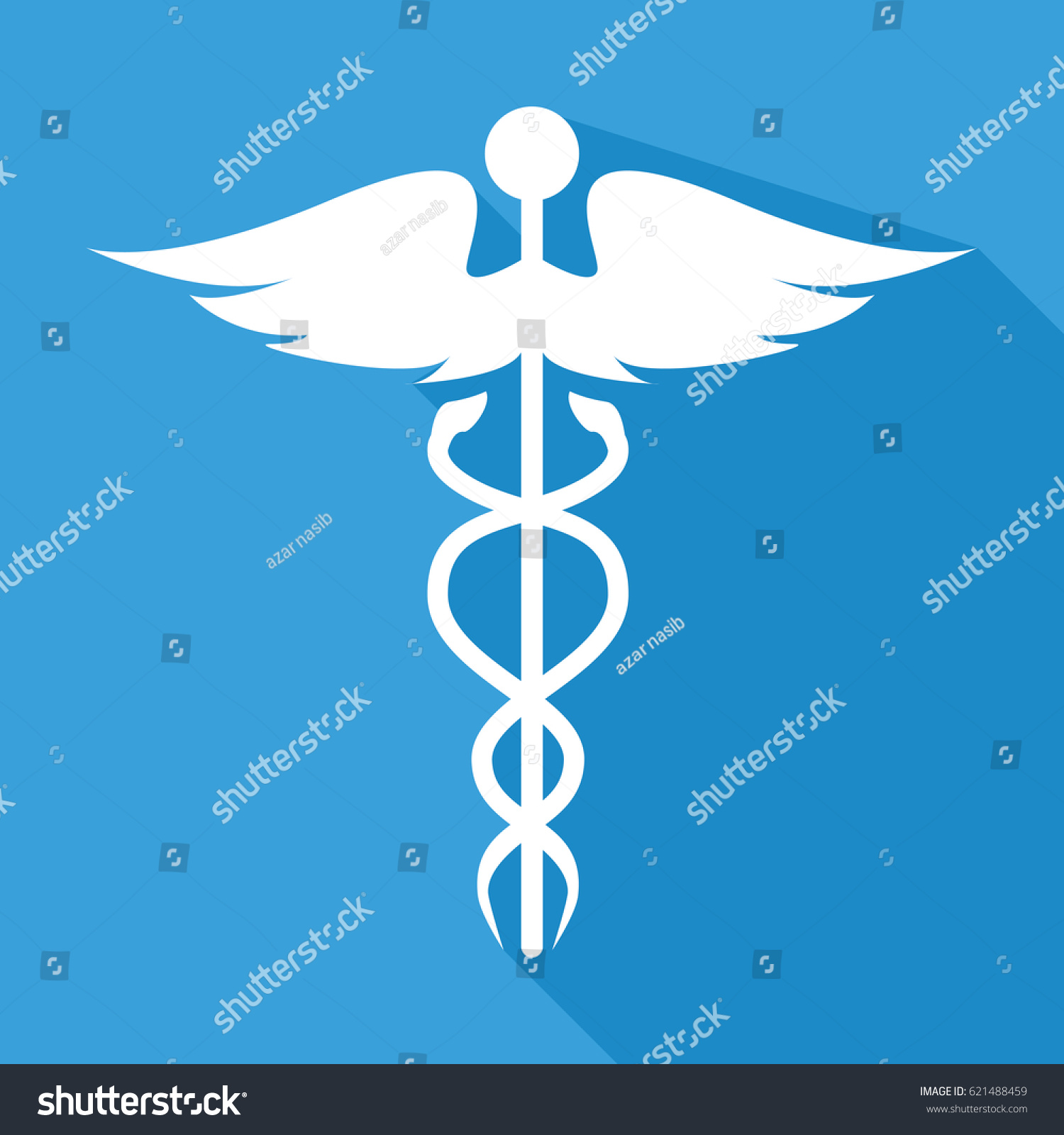 Caduceus Medical Symbol Stock Vector Royalty Free 621488459 9856