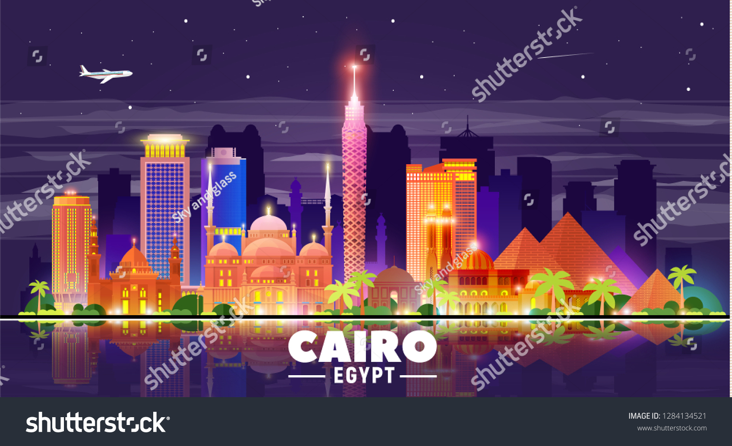 OERJU 12x10ft Cairo Cityscape Photography Backdrop Egypt Capital Modern City Building Photo Background Outdoor Travel Holiday Theme Banner Portrait Photo Shooting Video Video Studio Props