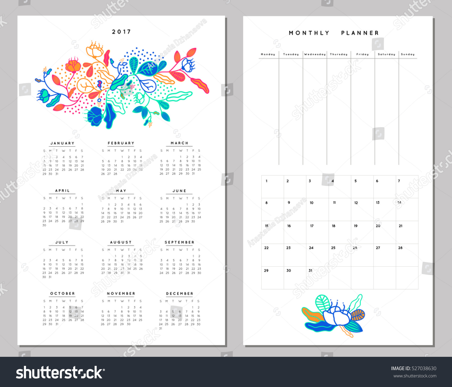 Weekly Calendar Vector : Calendar weekly planner creative neon stock vector Weekly Calendar Vector : Calendar weekly planner creative neon stock vector