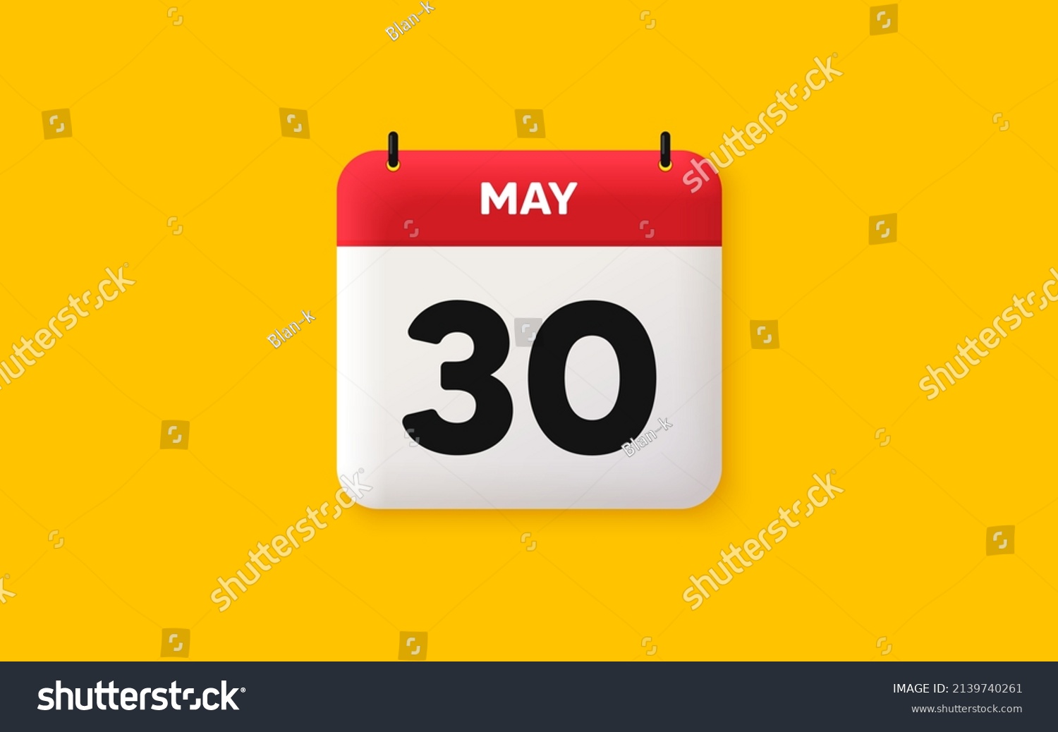 SVG of Calendar date 3d icon. 30th day of the month icon. Event schedule date. Meeting appointment time. Agenda plan, May month schedule 3d calendar and Time planner. 30th day day reminder. Vector svg
