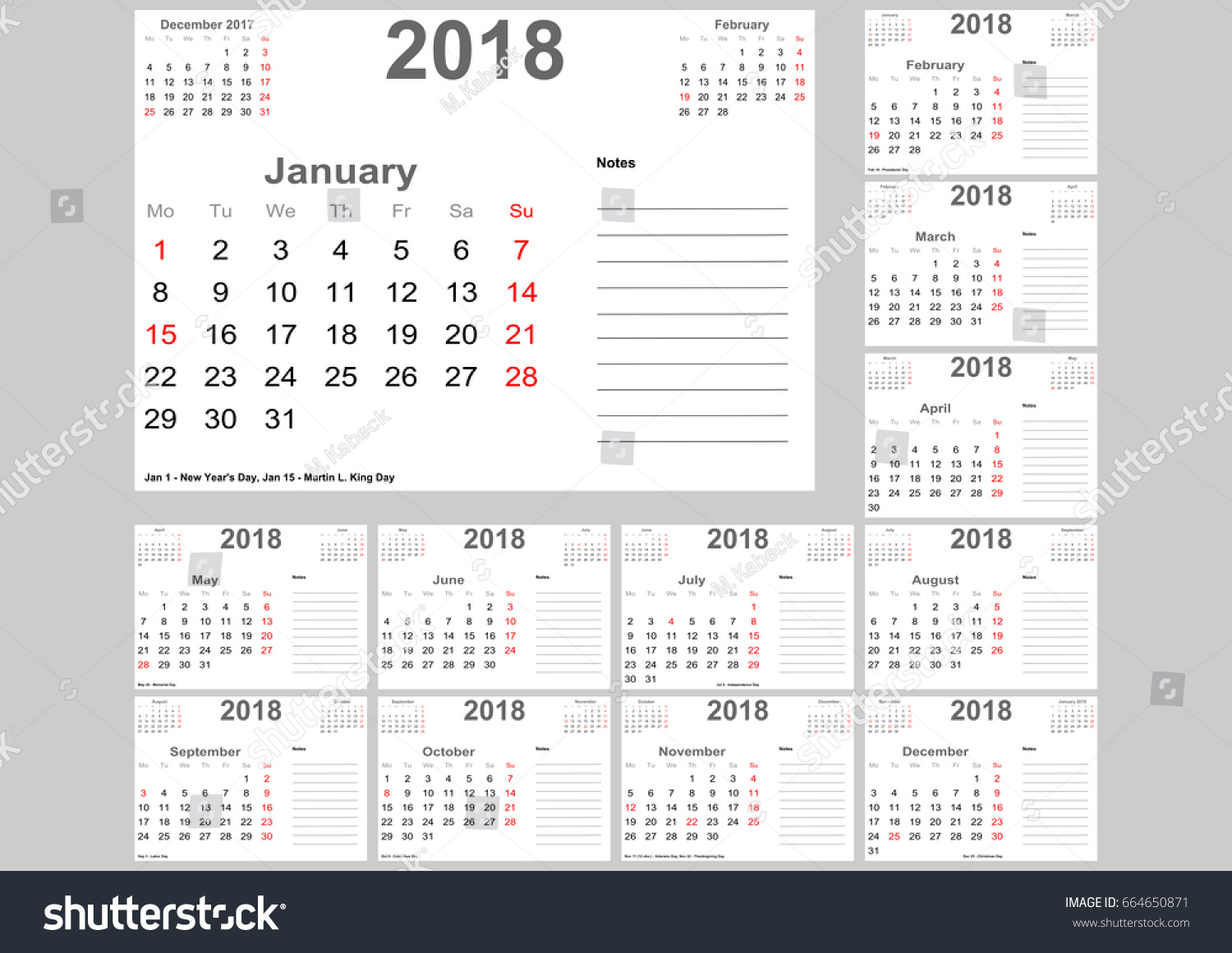 calender notes