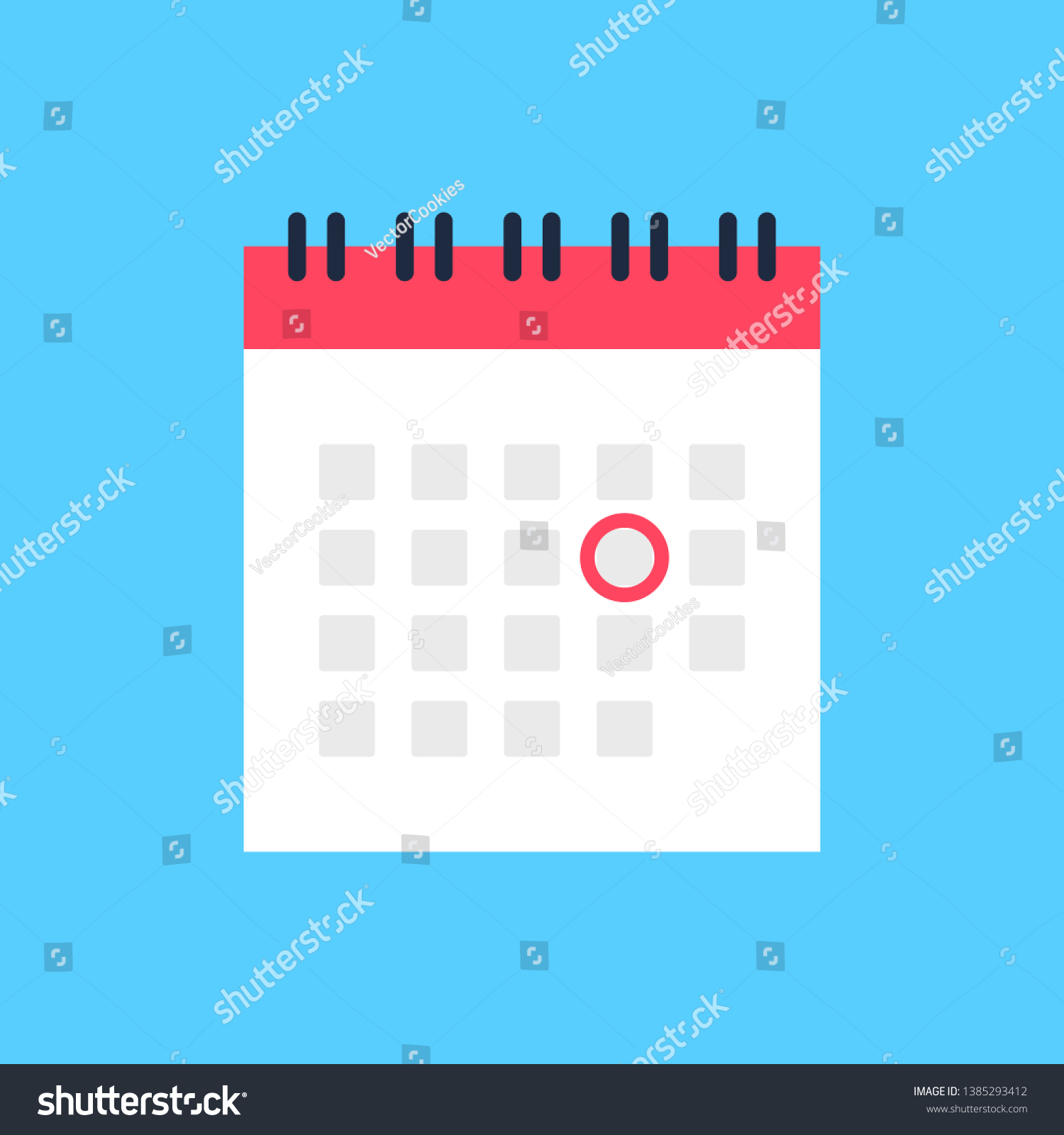 Day circled on the calendar Stock Illustrations, Images & Vectors ...