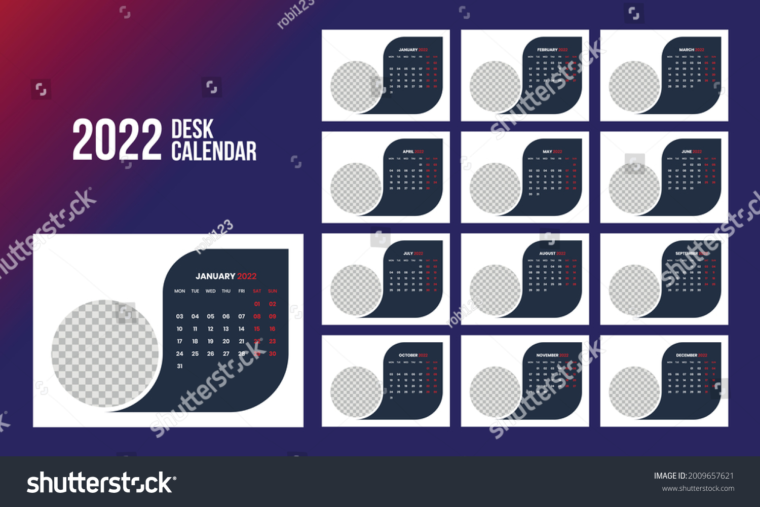 Calendar 2022 Planner Corporate Template Design Vector Có Sẵn Miễn Phí Bản Quyền 2009657621 4636