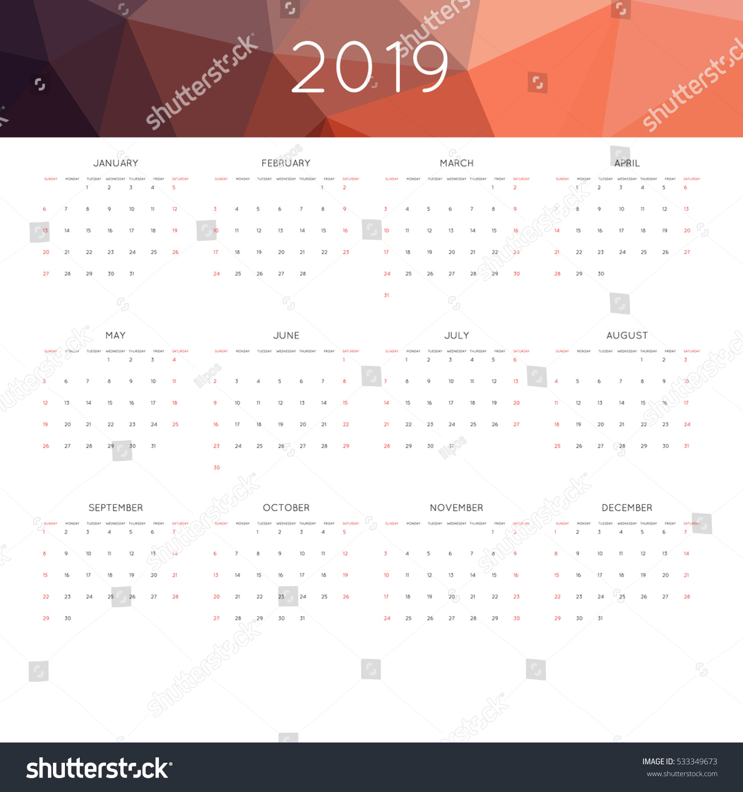 november calendar header