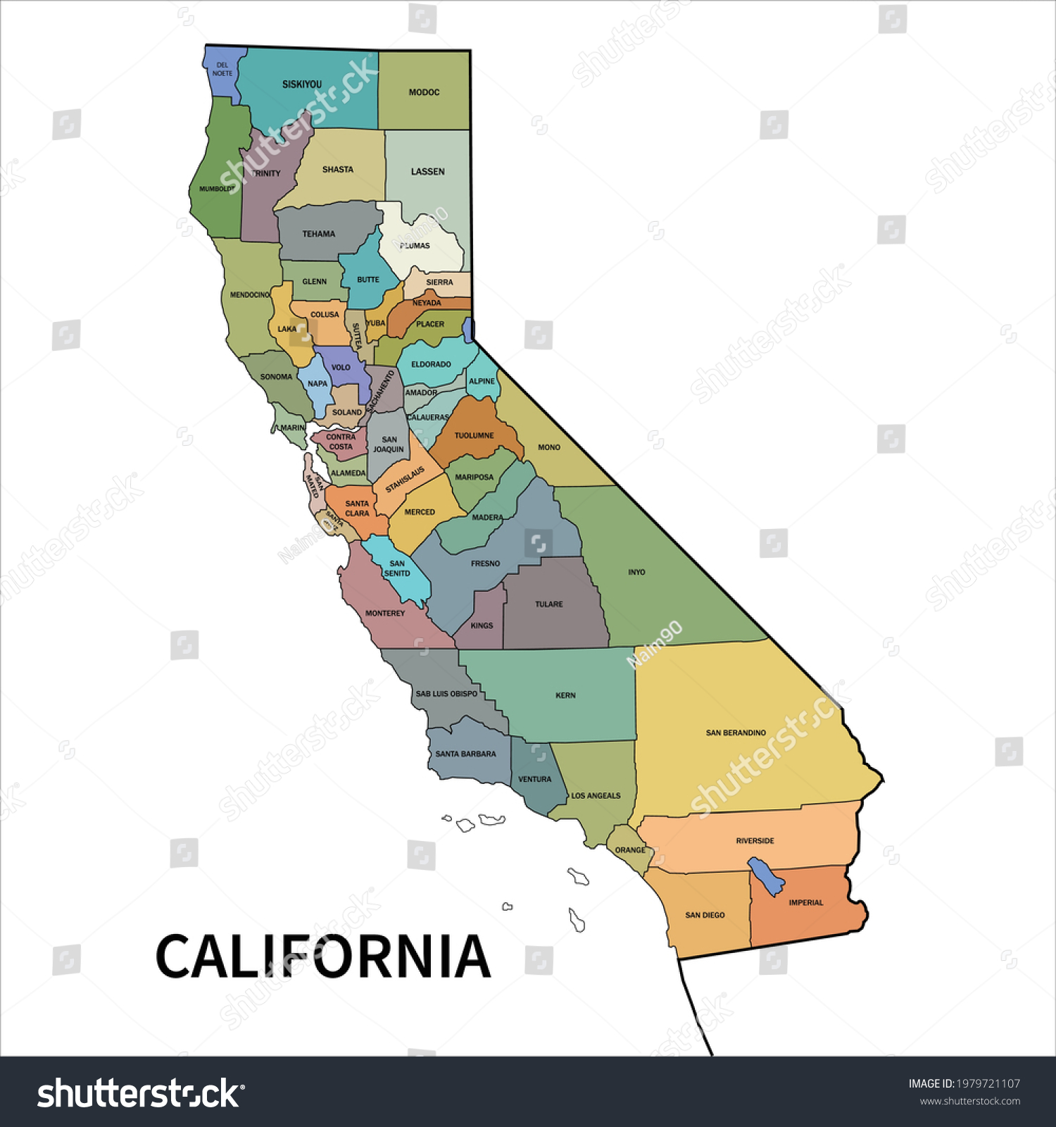 California Map Creative Professional Map Design Stock Vector (Royalty ...