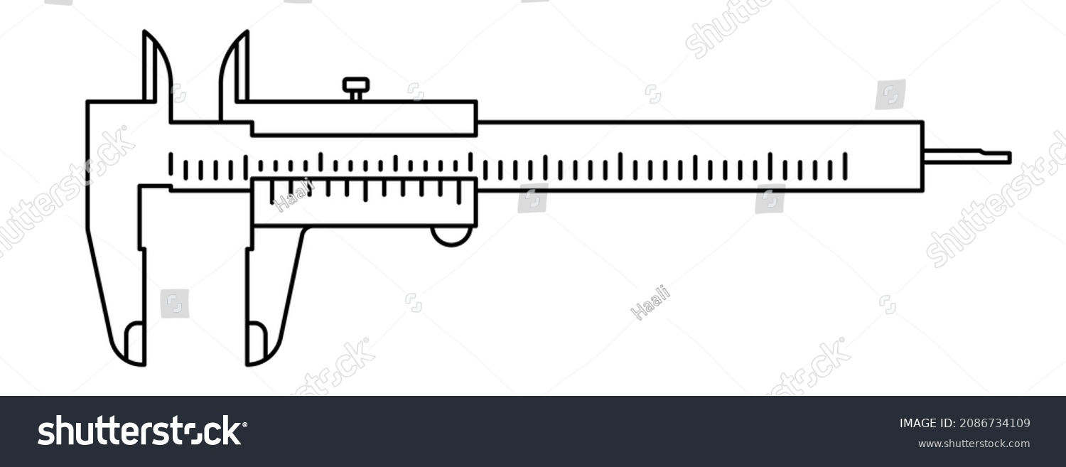 How To Draw Vernier Calipers Step By Step // Slide Calipers Class 11th ...