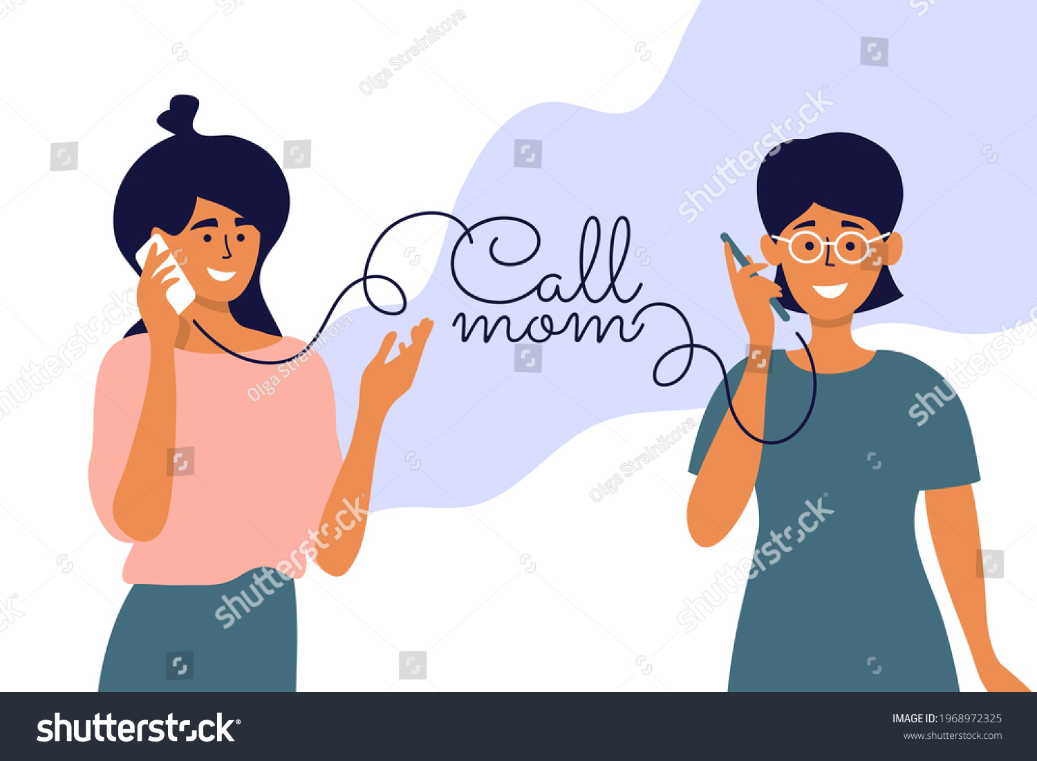 ilustraci-n-vectorial-de-mam-de-llamadas-vector-de-stock-libre-de