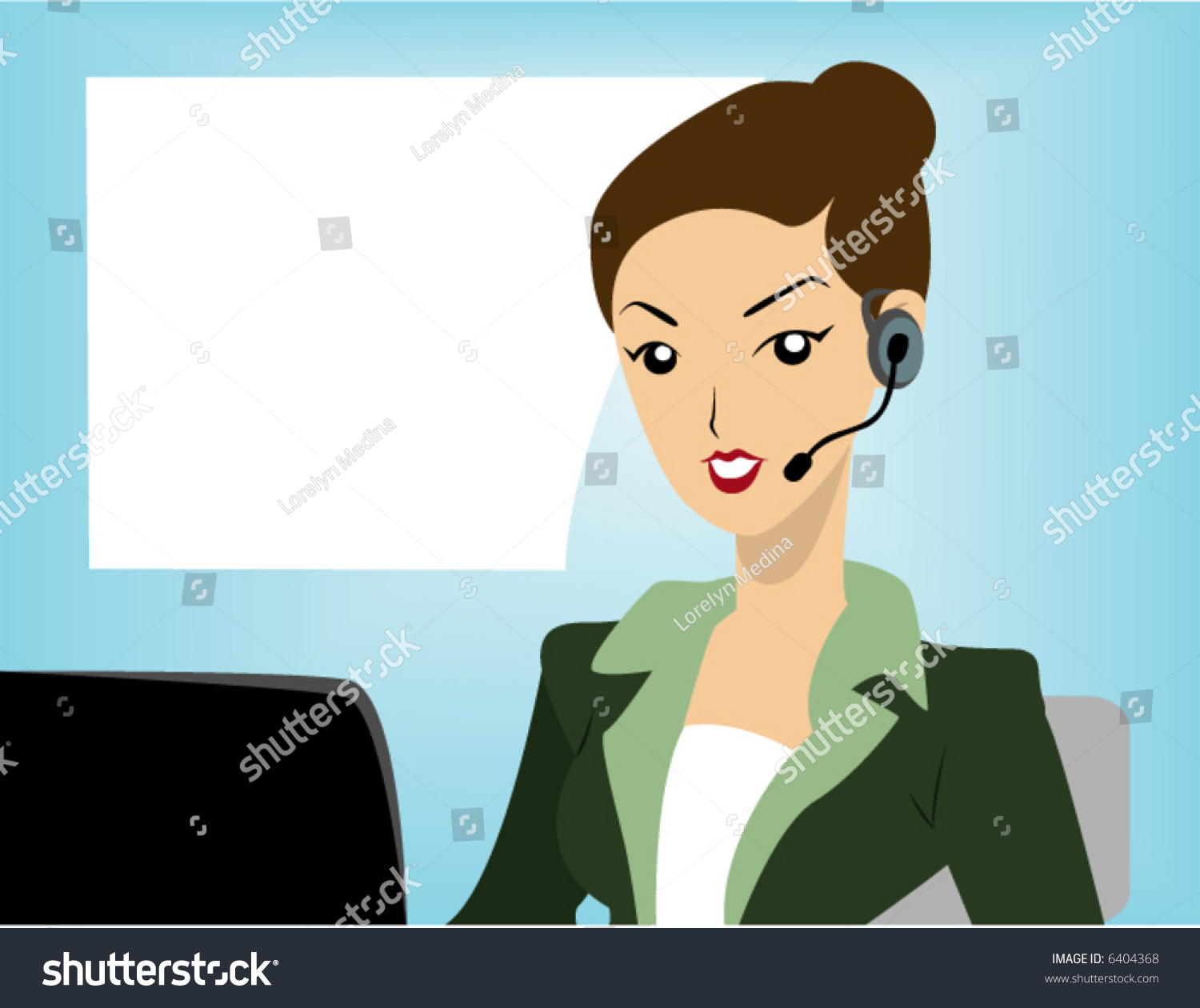 Call Center Agent - Vector - 6404368 : Shutterstock