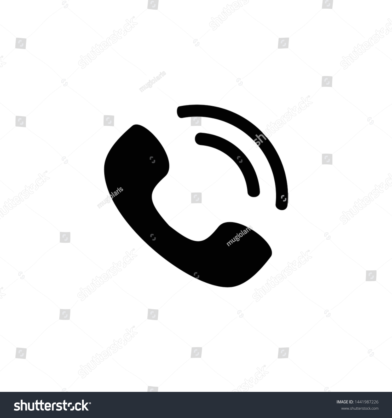 Call Icon Symbol Vector Illustration Stock Vector (Royalty Free ...