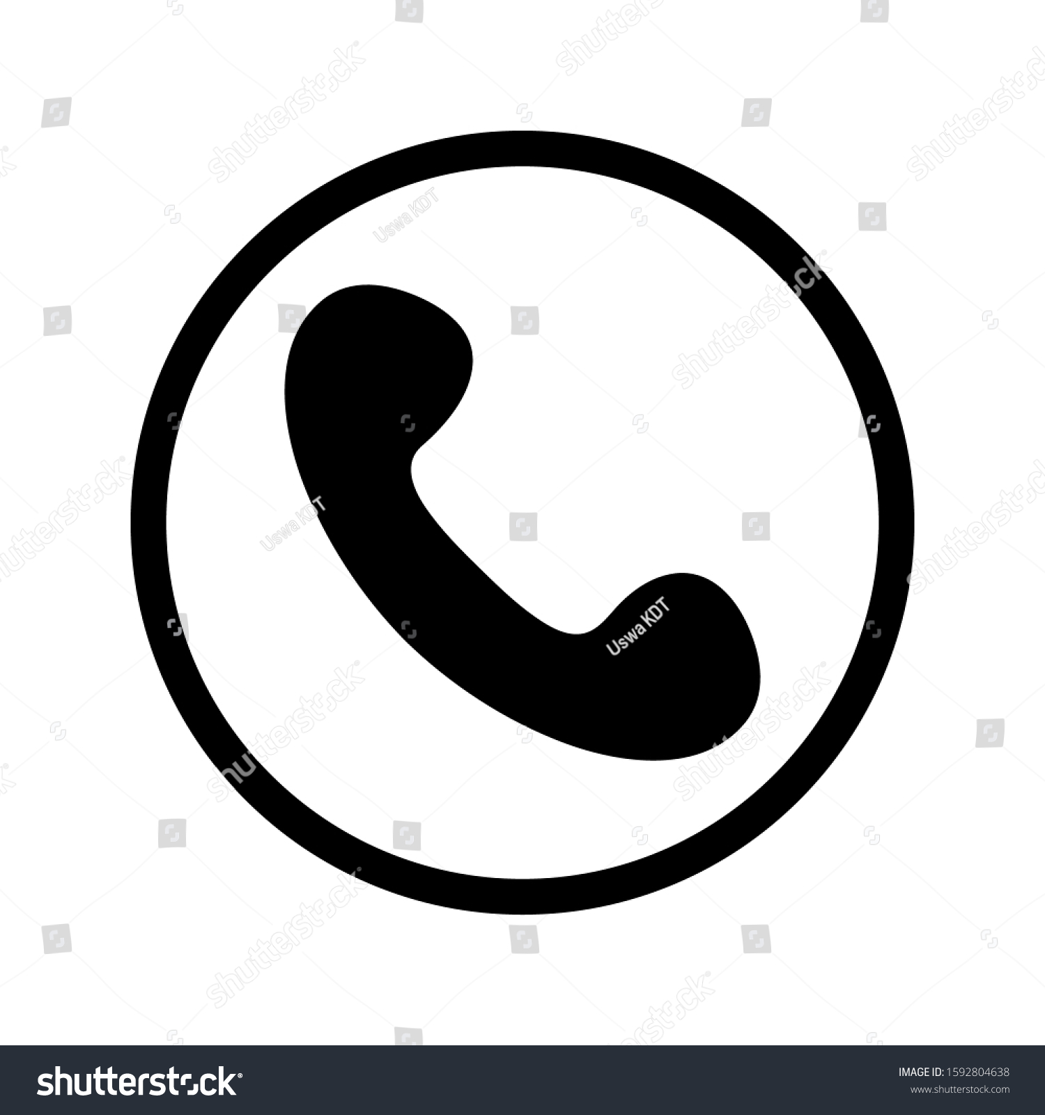 Call Icon Vector Call Sign Call Stock Vector (Royalty Free) 1592804638 ...