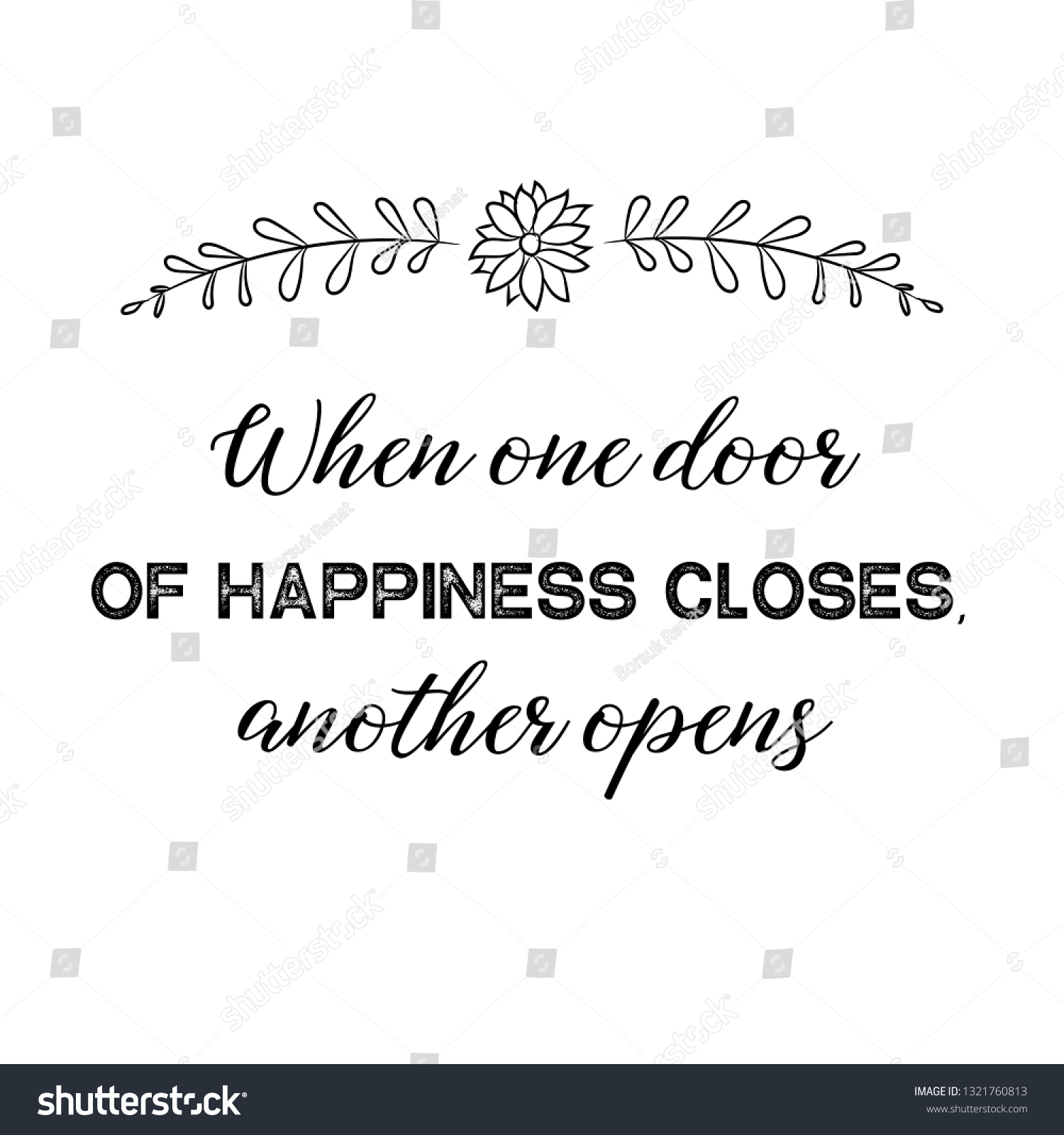 Calligraphy Saying Print Vector Quote When Stock Vector Royalty
