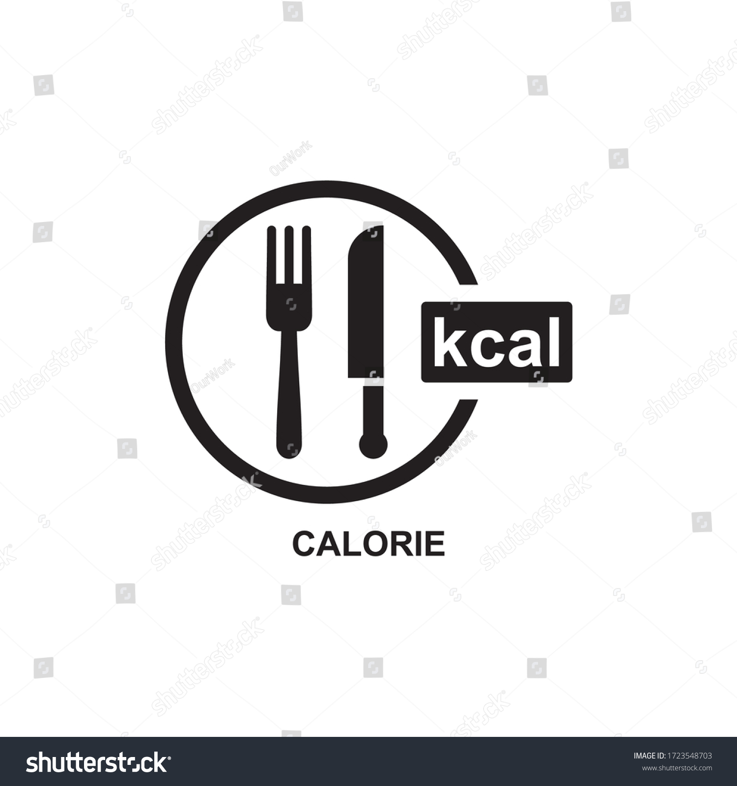 SVG of CALORIE ICON , ENERGY ICON VECTOR svg