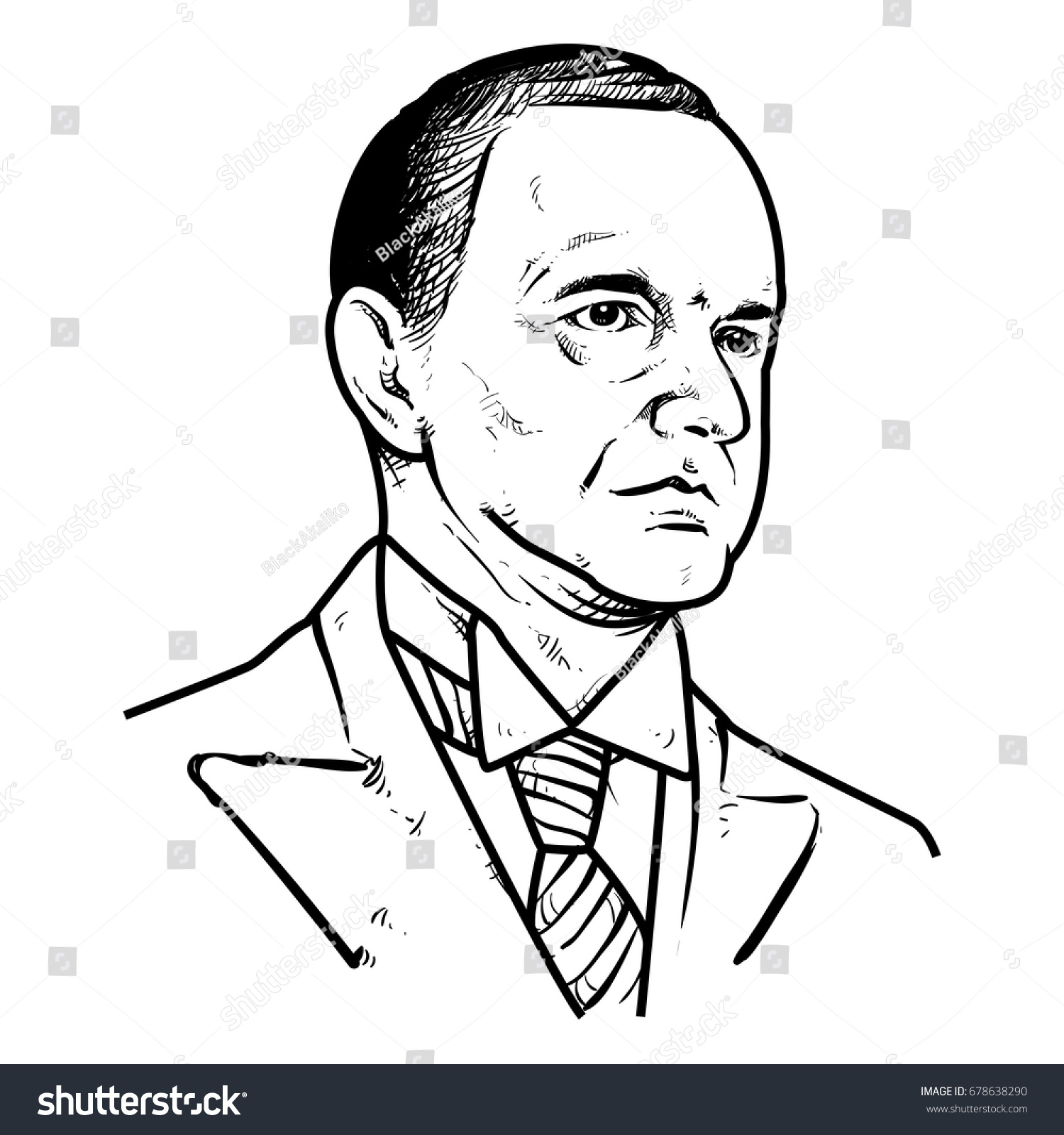 Calvin Coolidge Vector Illustration Calvin Coolidge Stock Vector ...