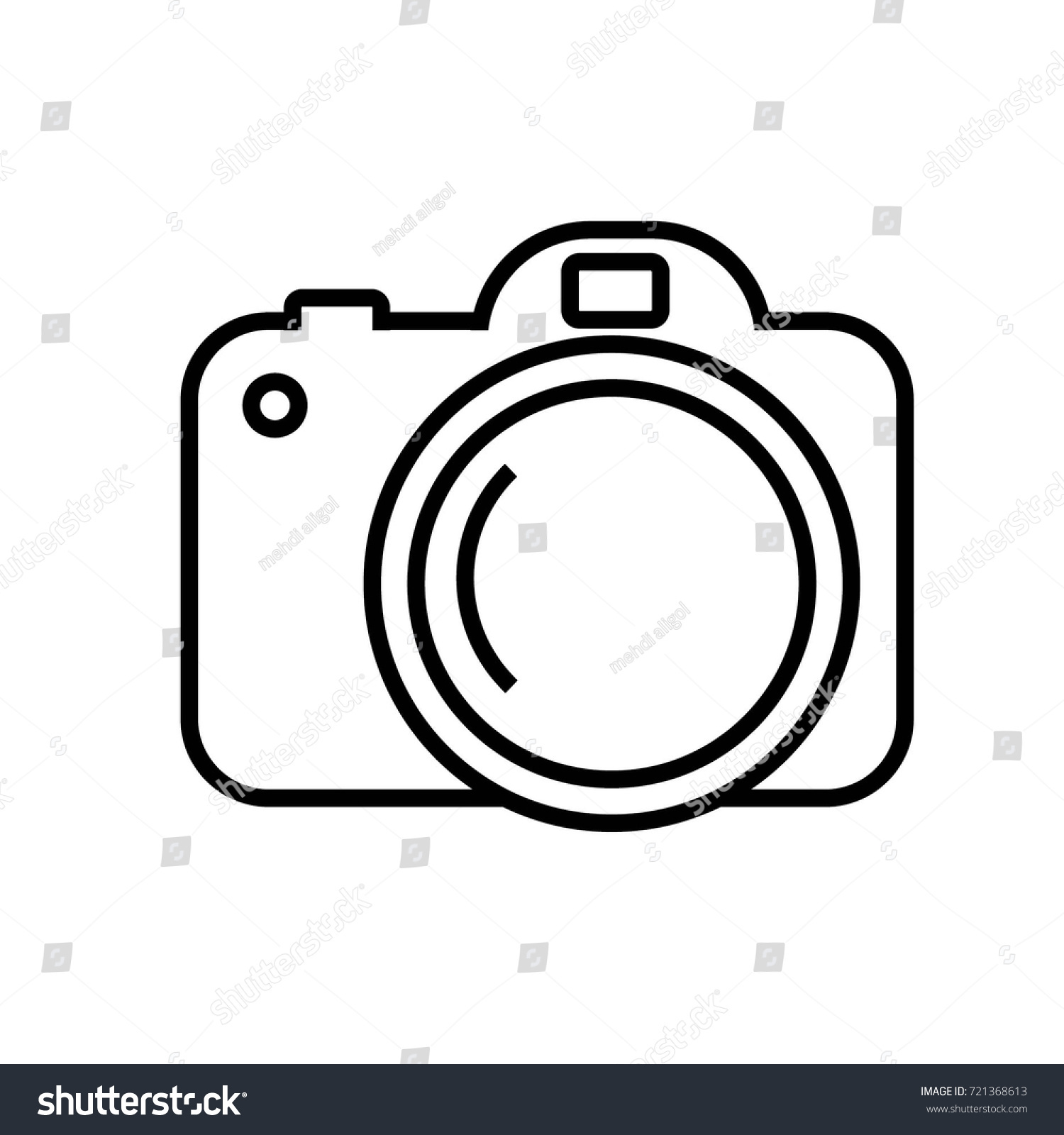 Camera Icon Line Vector Image Stock Vector (Royalty Free) 721368613