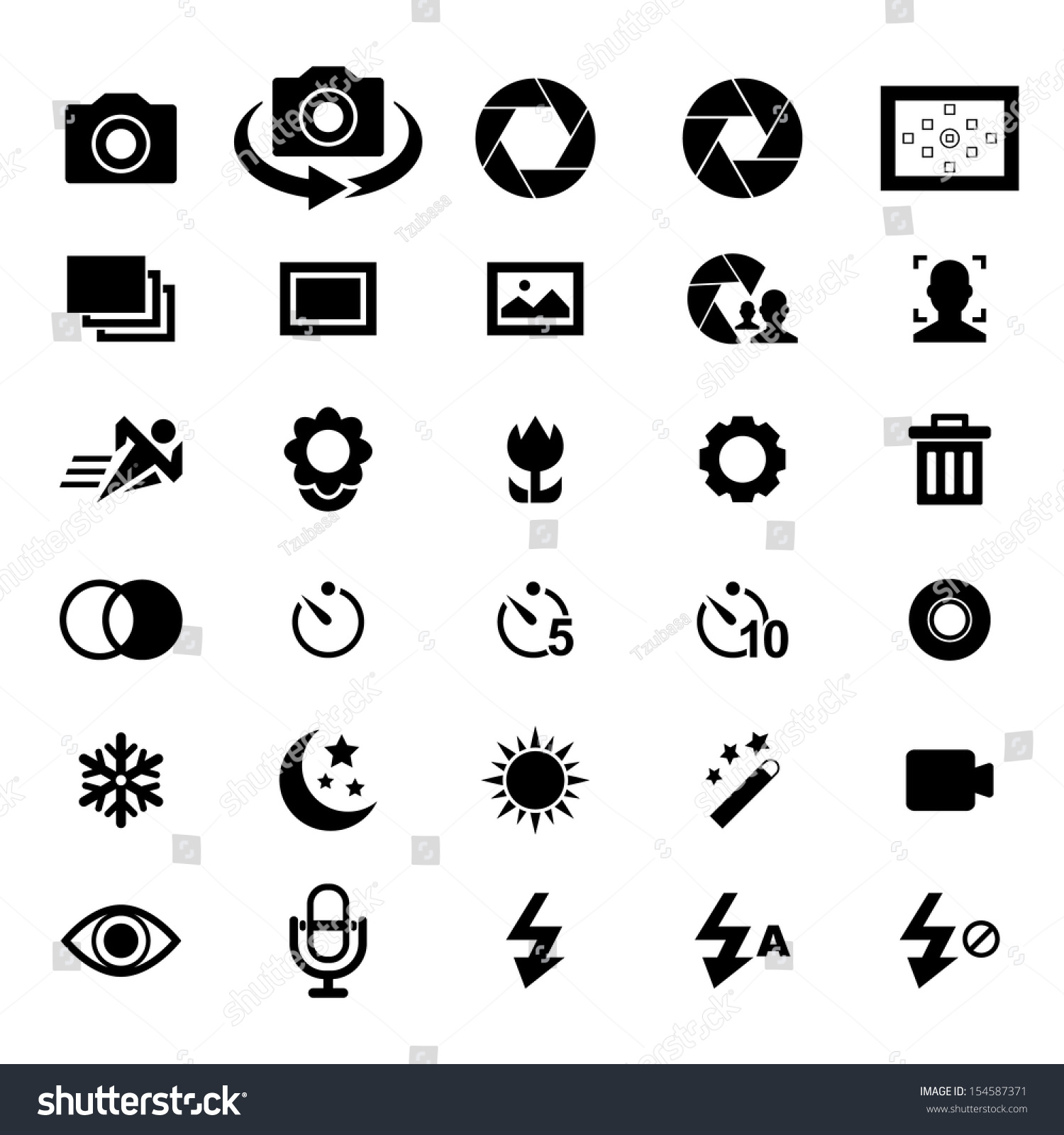 SVG of Camera Icon set svg