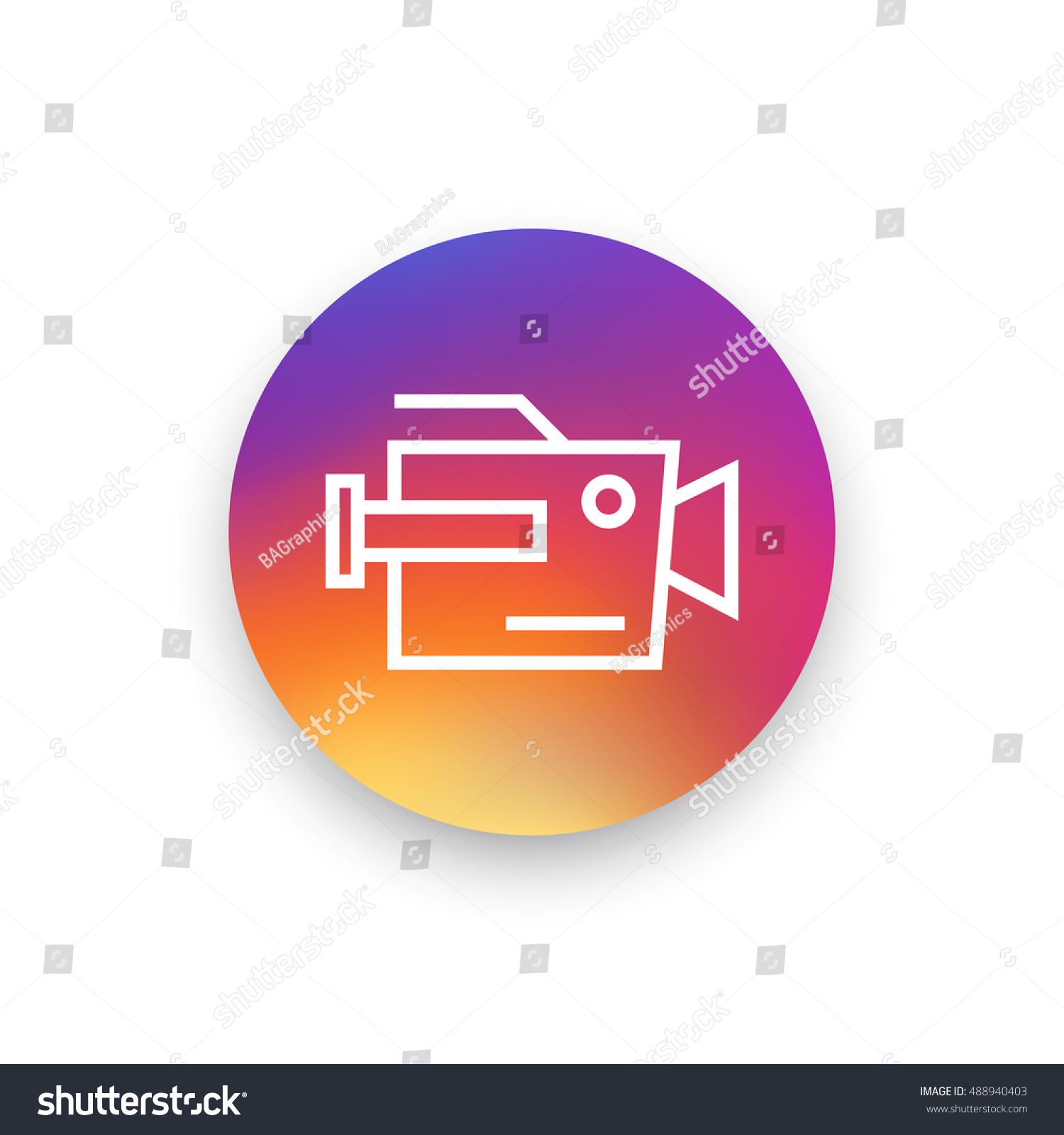 SVG of Camera icon vector, clip art. Also useful as logo, circle app icon, web element, symbol, graphic image, silhouette and illustration. Compatible with ai, cdr, jpg, png, svg, pdf, ico and eps. svg