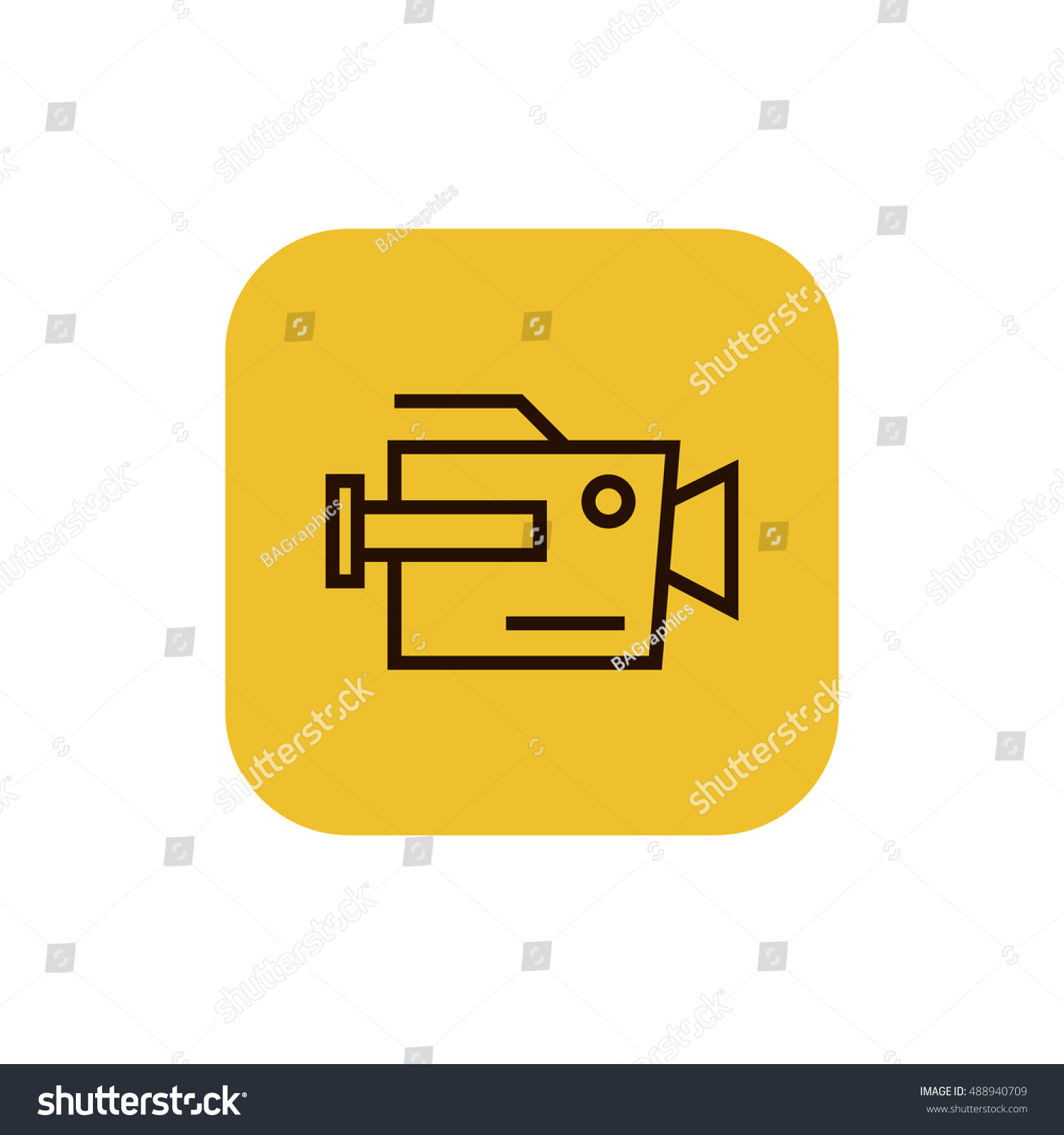 SVG of Camera icon vector, clip art. Also useful as logo, square app icon, web element, symbol, graphic image, silhouette and illustration. Compatible with ai, cdr, jpg, png, svg, pdf, ico and eps. svg