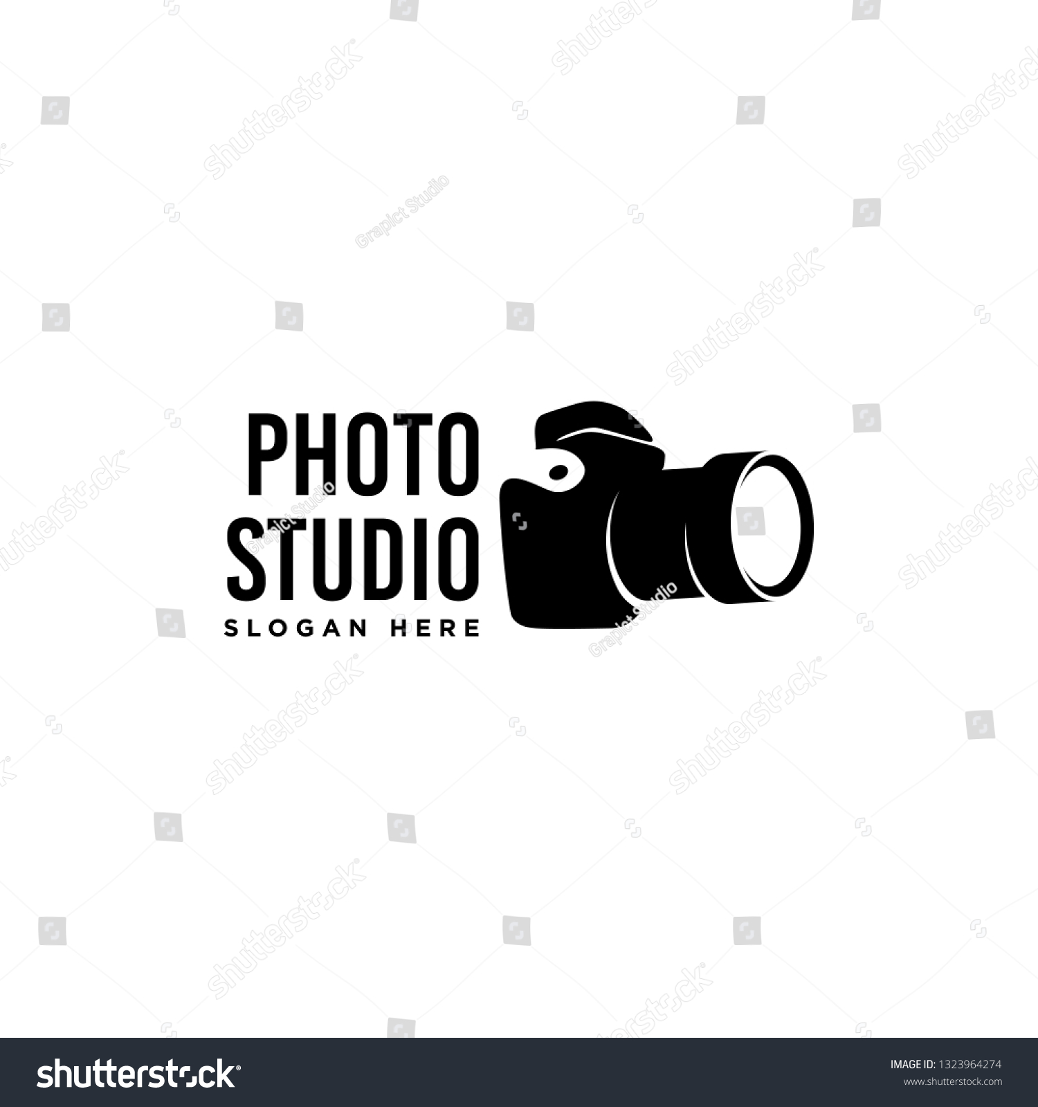 Camera Illustration Related Photo Studio Logo Stock Vector (royalty 