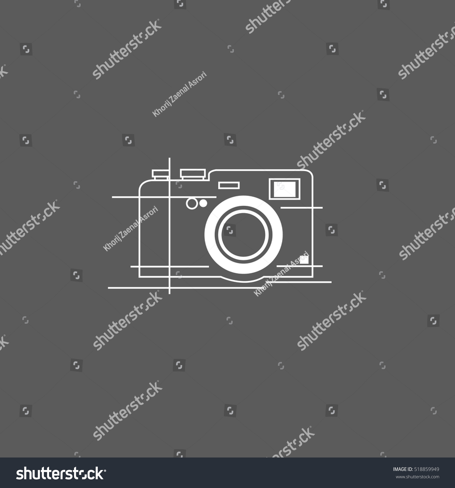 Camera Sketch Wallpaper Stock Vector (Royalty Free) 518859949