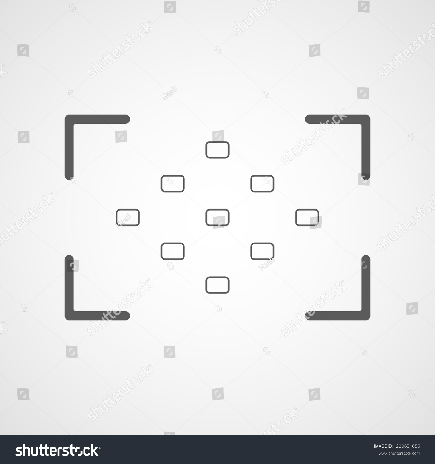 Camera Viewfinder Icon Vector Illustration Focusing Stock Vector ...