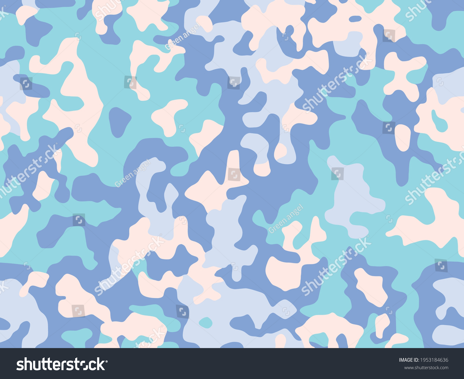 Camouflage Background Pastel Colors Camo Pattern Stock Vector (Royalty ...