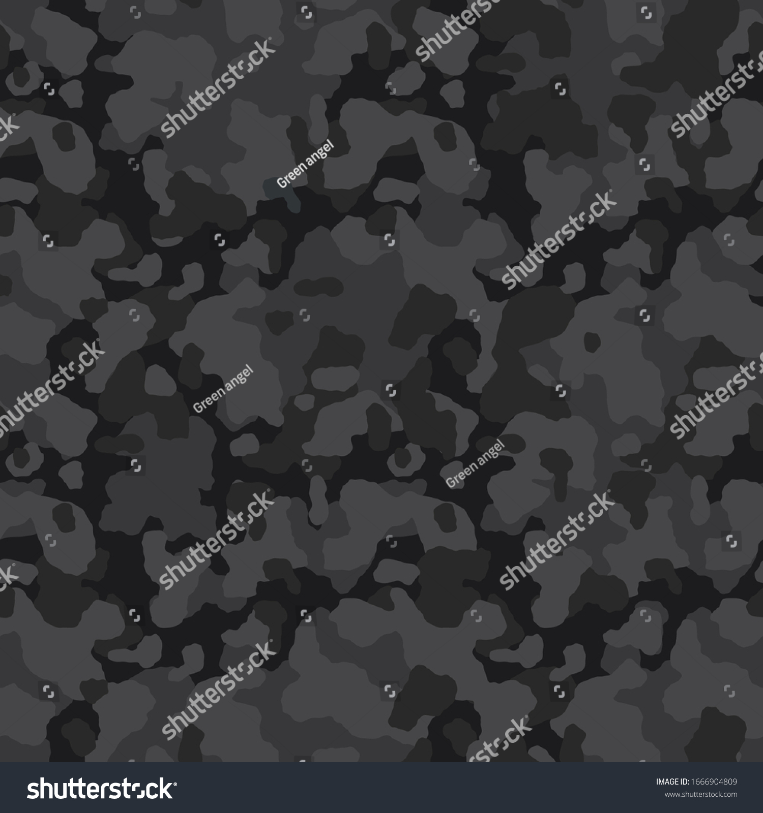 Camouflage Pattern Background Seamless Vector Illustration Stock Vector ...