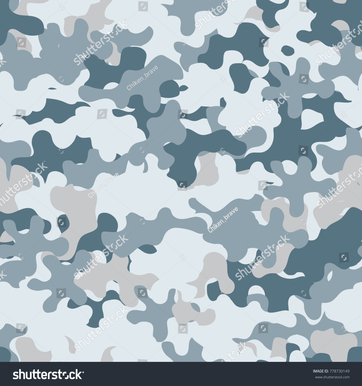 Camouflage Pattern Seamless Background Animal Military Stock Vector ...