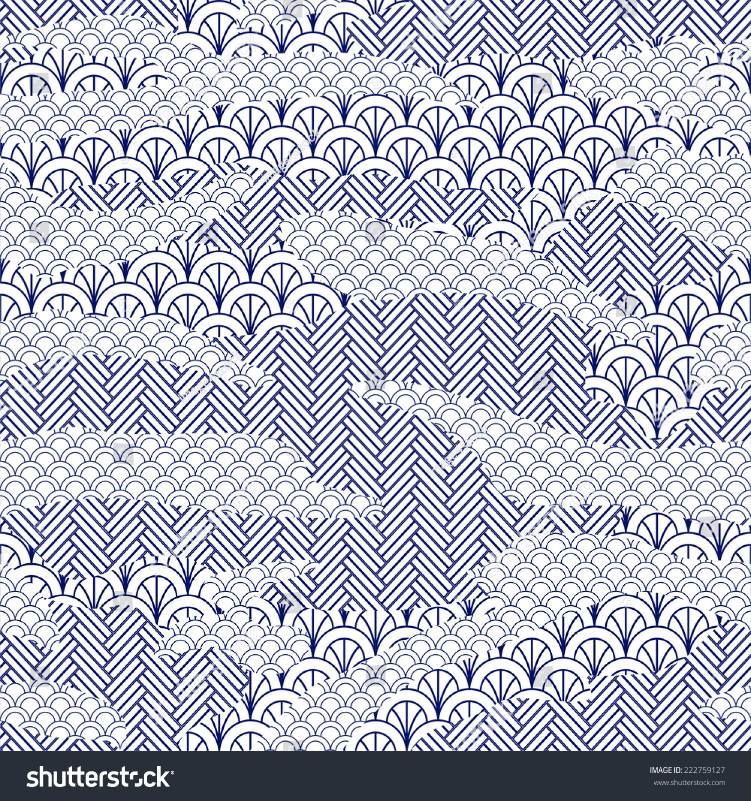 Camouflage Seamless Pattern Abstract Ornament Japan Stock Vector ...