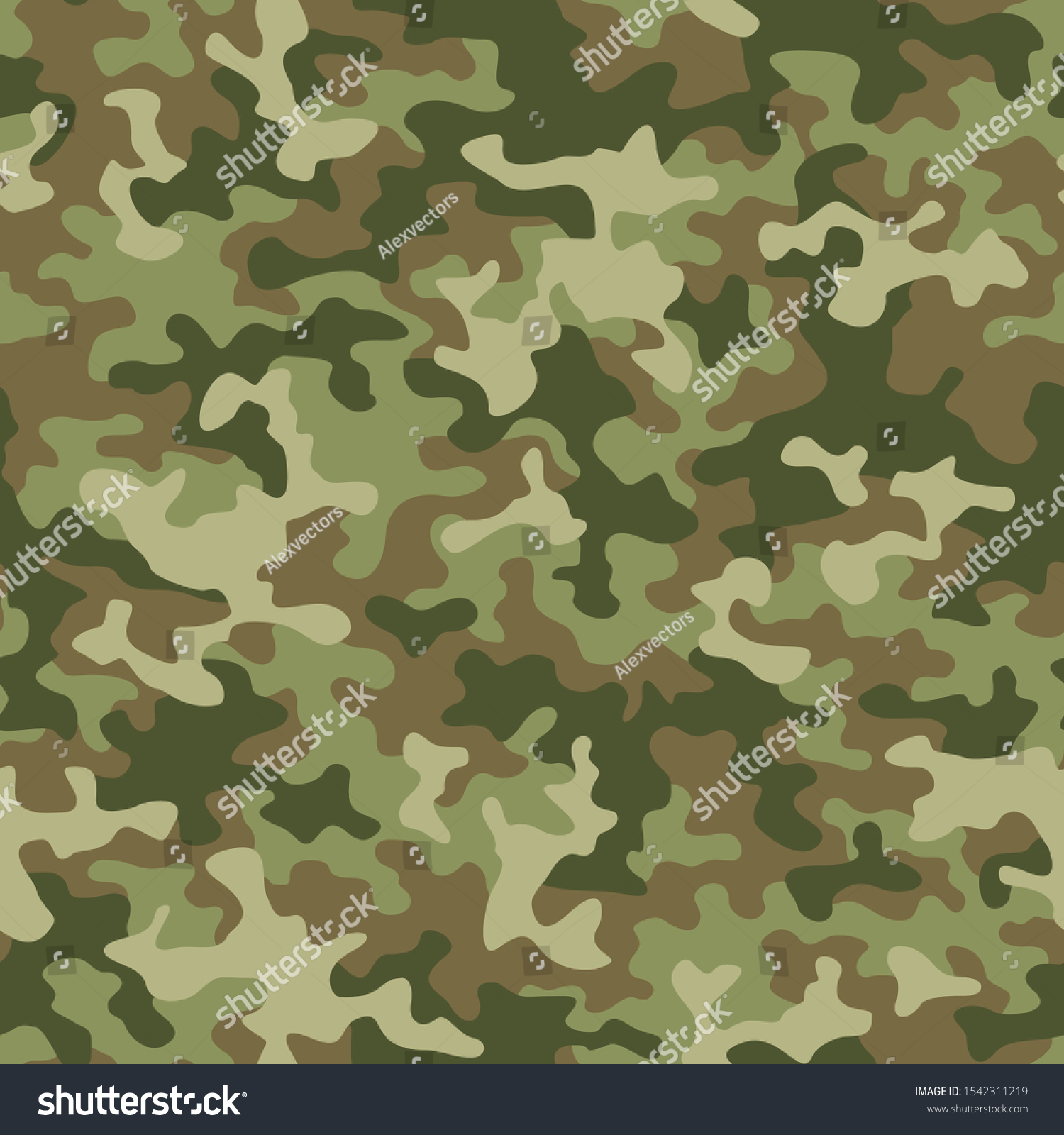 Camouflage Seamless Pattern Texture Abstract Modern Stock Vector ...