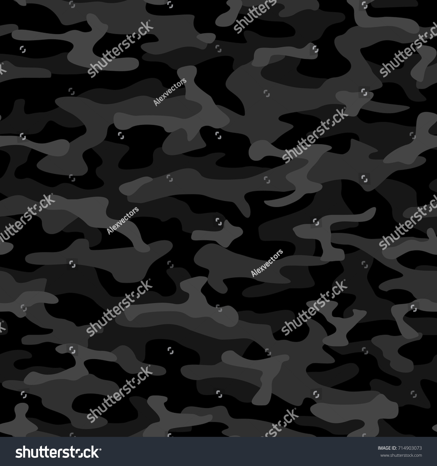 SVG of Camouflage seamless pattern. Vector modern abstract military texture. Dark grey. svg