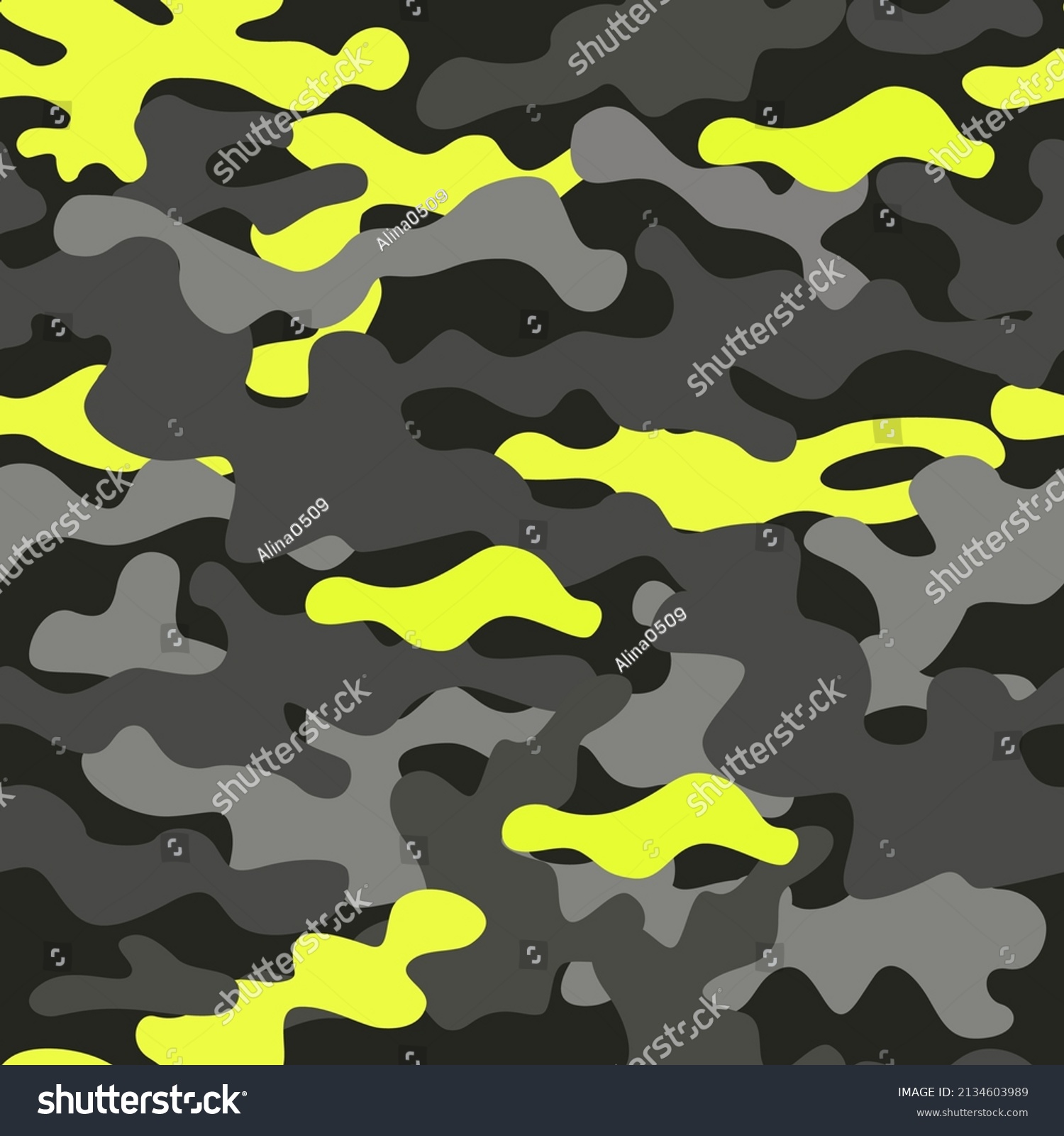 Camouflage Seamless Texture Patterns Modern Modern Stock Vector ...