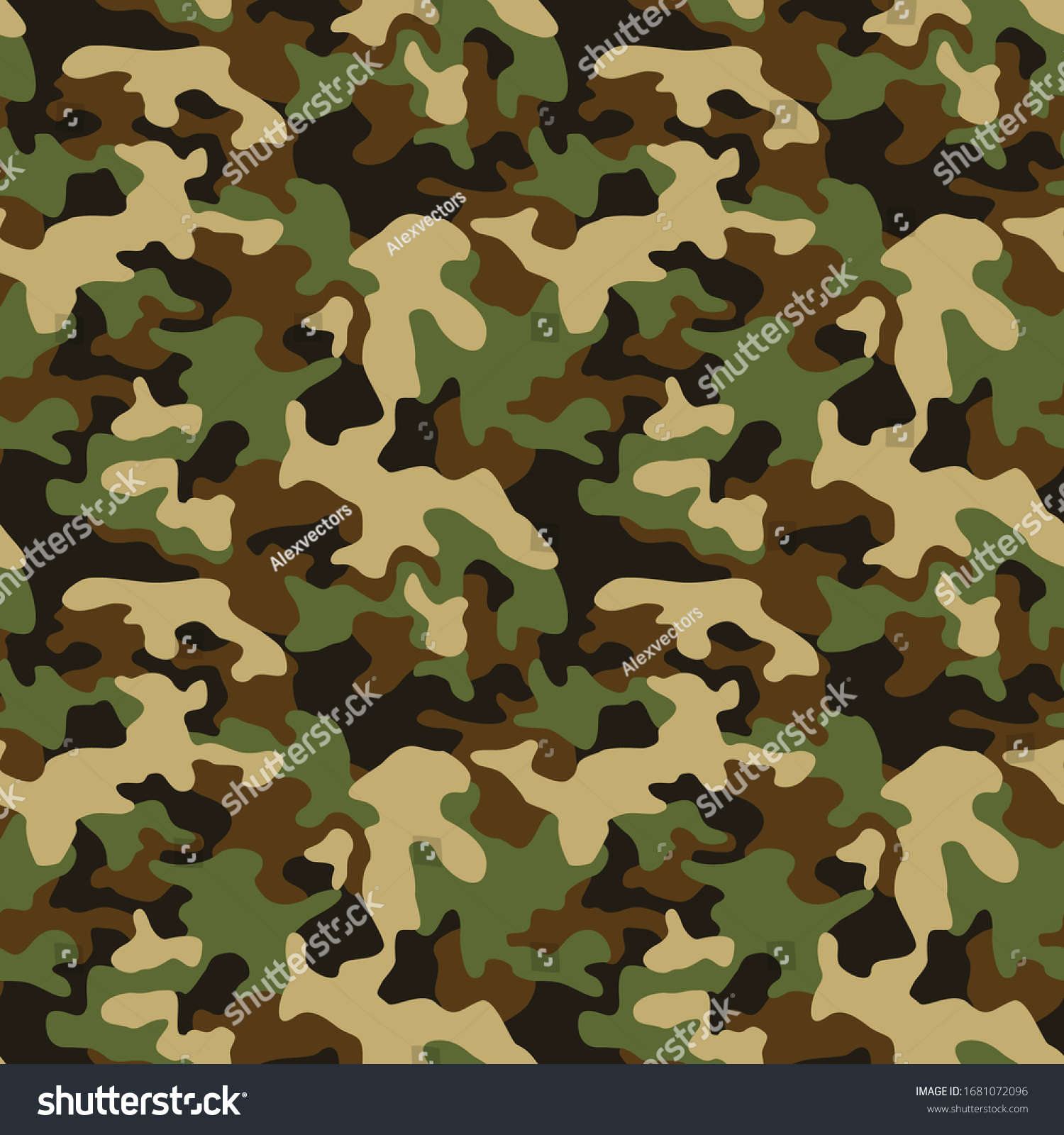 Camouflage Texture Seamless Pattern Abstract Modern Stock Vector Royalty Free 1681072096 6500