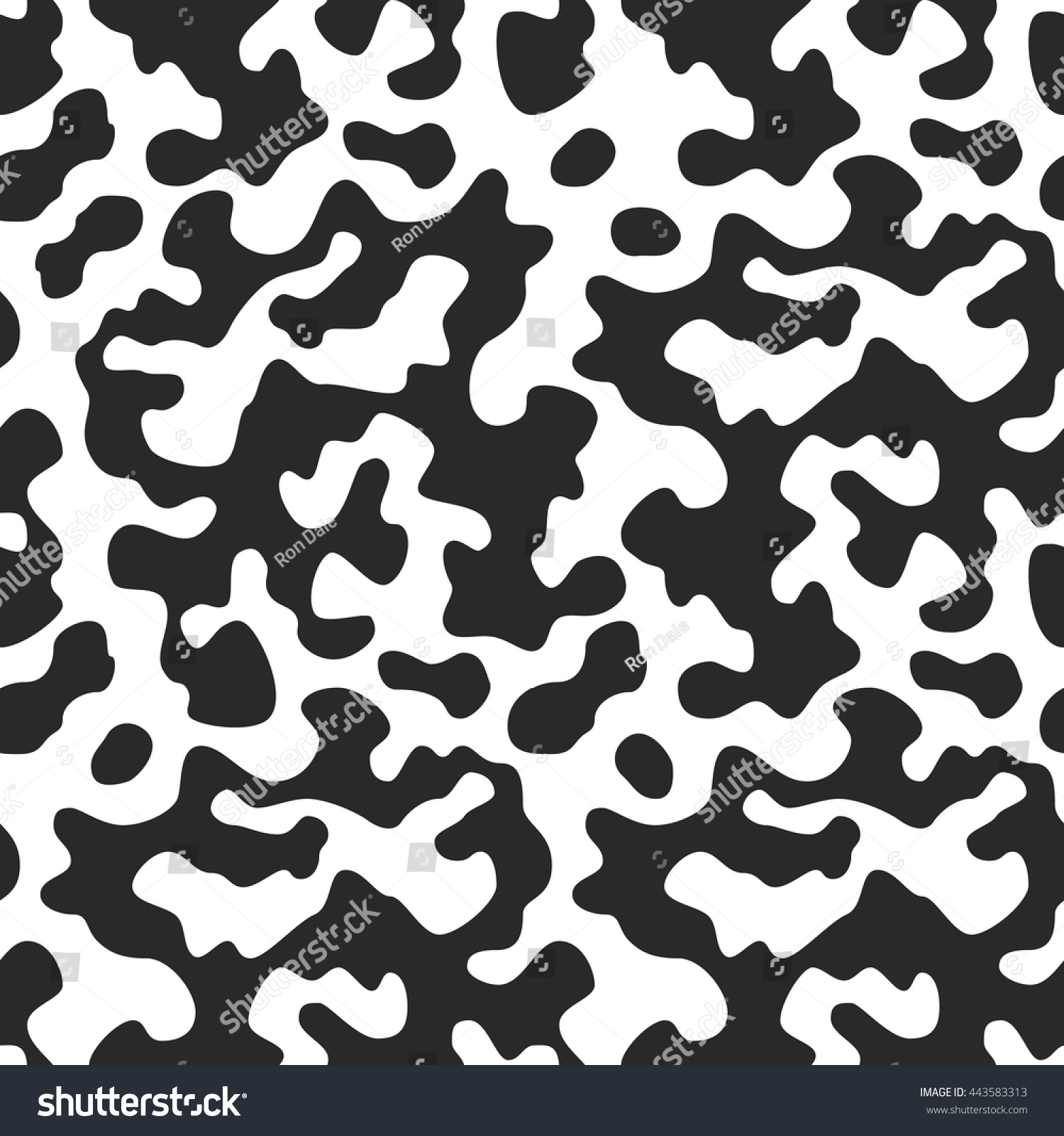 Camouflage Vector Seamless Pattern Abstract Stain Stock Vector (Royalty ...