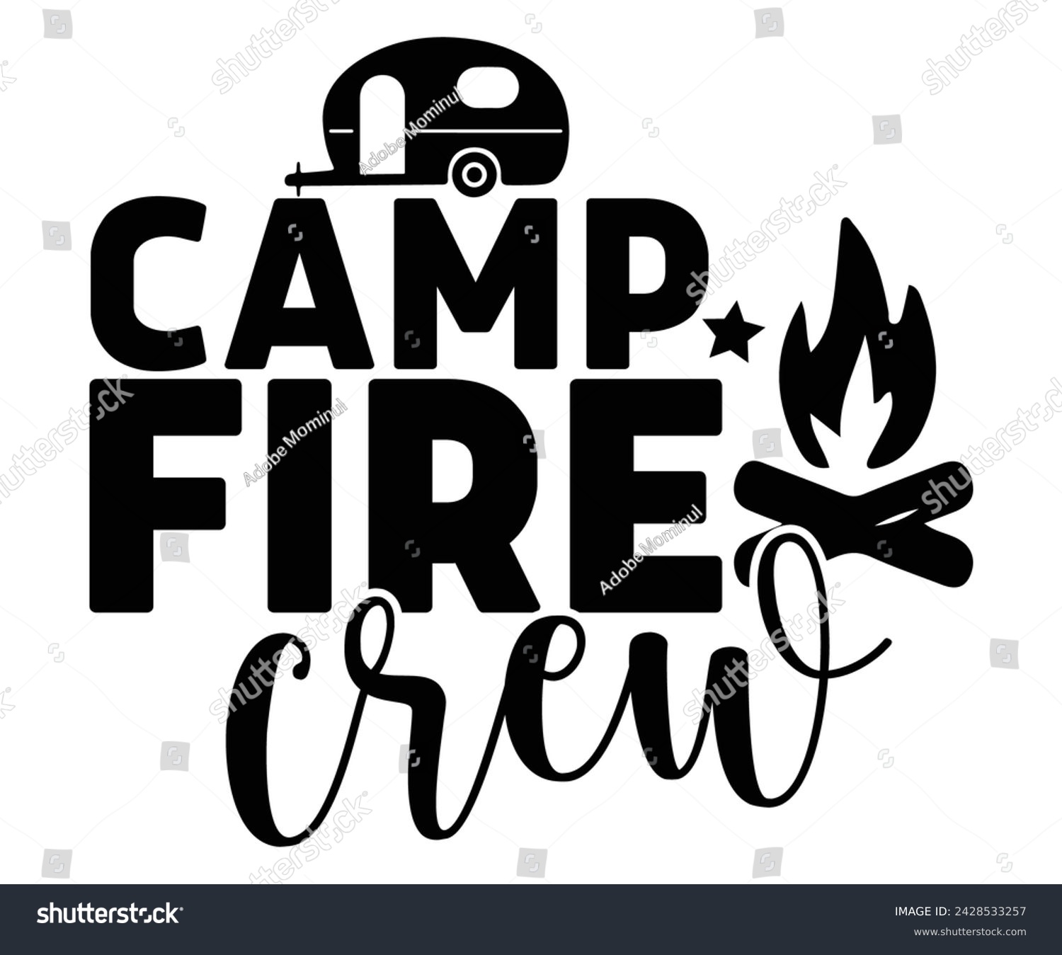 SVG of Camp Fire Crew Svg,Happy Camper Svg,Camping Svg,Adventure Svg,Hiking Svg,Camp Saying,Camp Life Svg,Svg Cut Files, Png,Mountain T-shirt,Instant Download svg