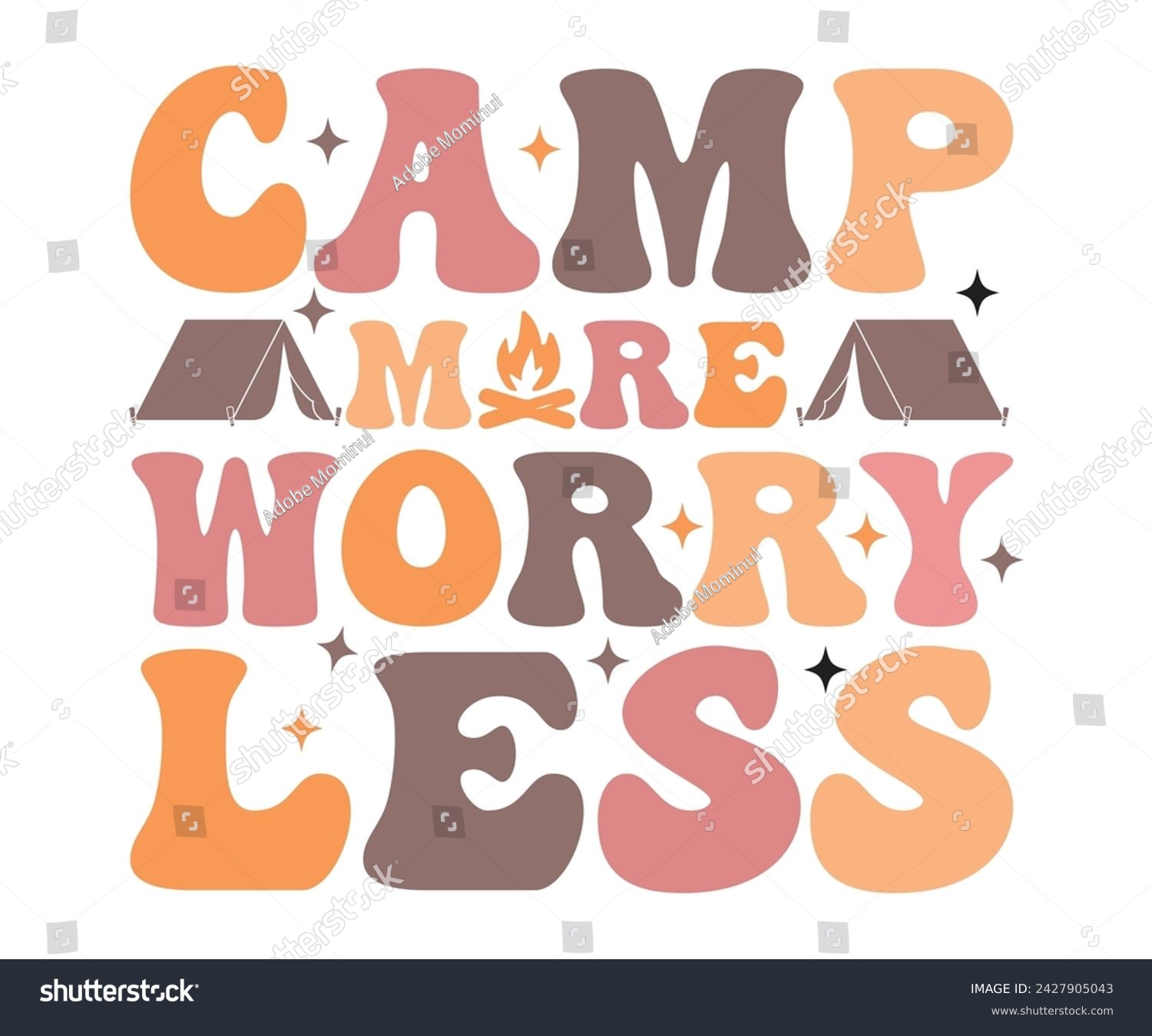 SVG of Camp More Worry Less Retro,Happy Camper Svg,Camping Svg,Adventure Svg,Hiking Svg,Camp Saying,Camp Life Svg,Svg Cut Files, Png,Mountain T-shirt,Instant Download



 svg
