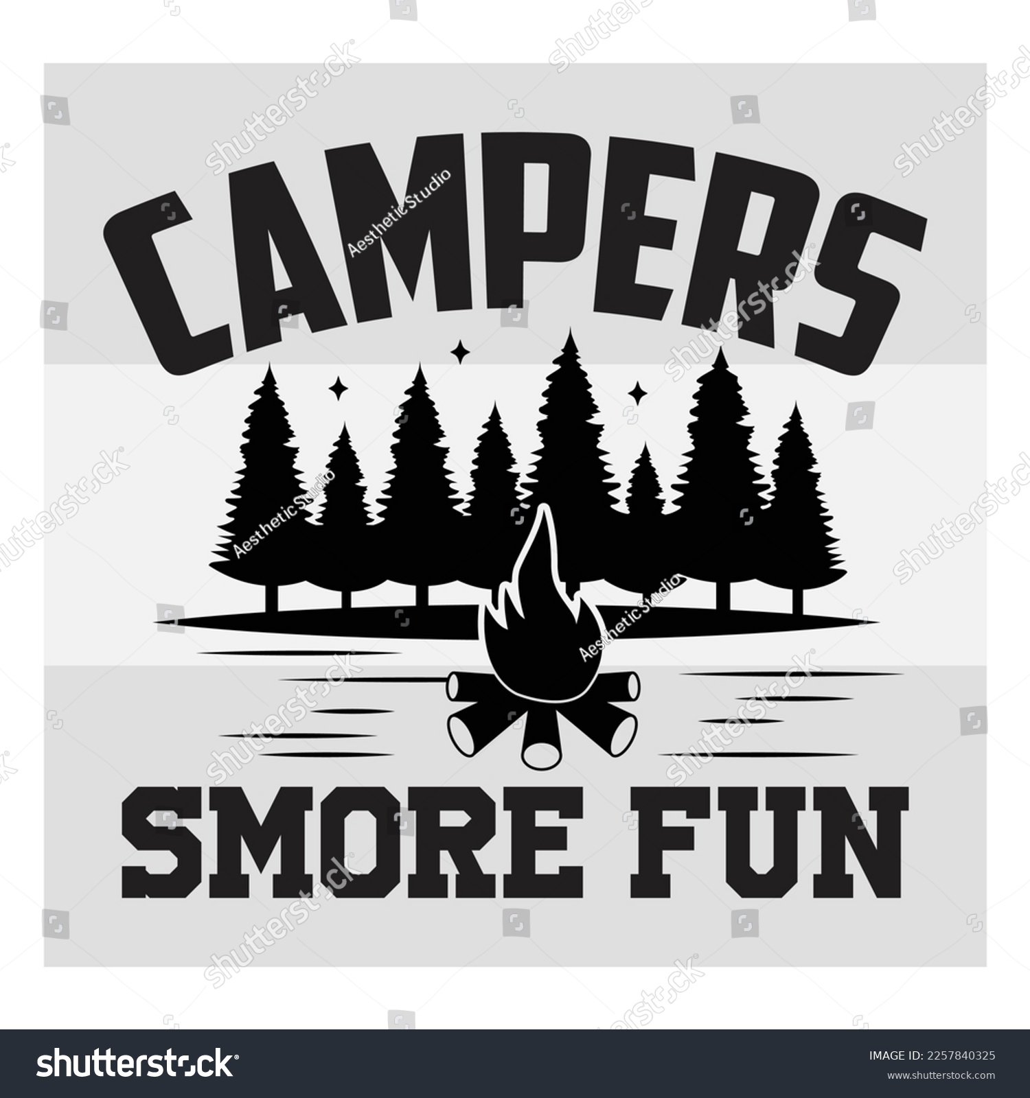 SVG of Campers Have Smore Fun, Camper, Adventure, Camp Life, Camping Svg, Typography, Camping Quotes, Funny Camping, Camping T-shirt Design, SVG, EPS svg
