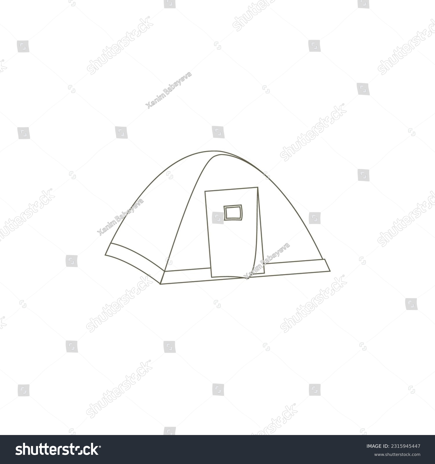 SVG of camping tent vector type icon svg
