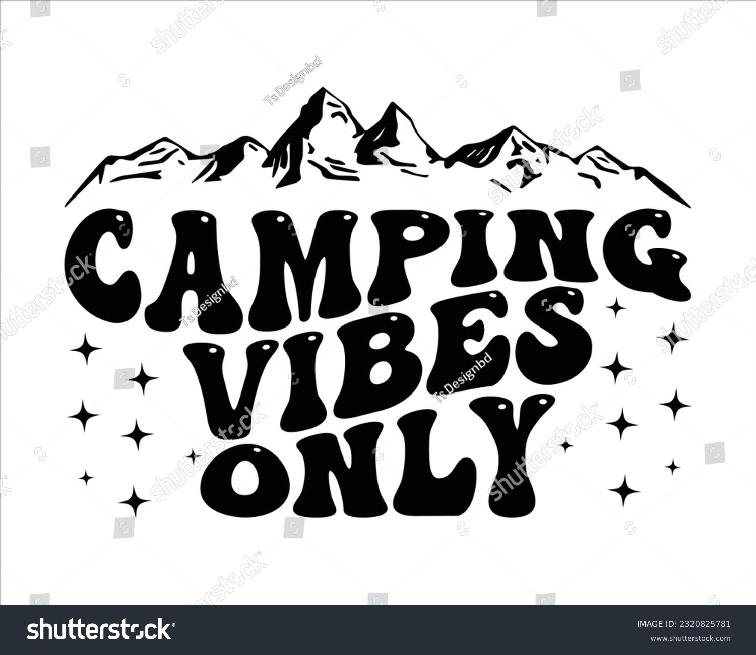 SVG of Camping vibes only Retro Svg Design,Hiking Retro Svg Design, Mountain illustration, outdoor adventure ,Outdoor Adventure Inspiring Motivation Quote, camping, hiking,groovy design svg