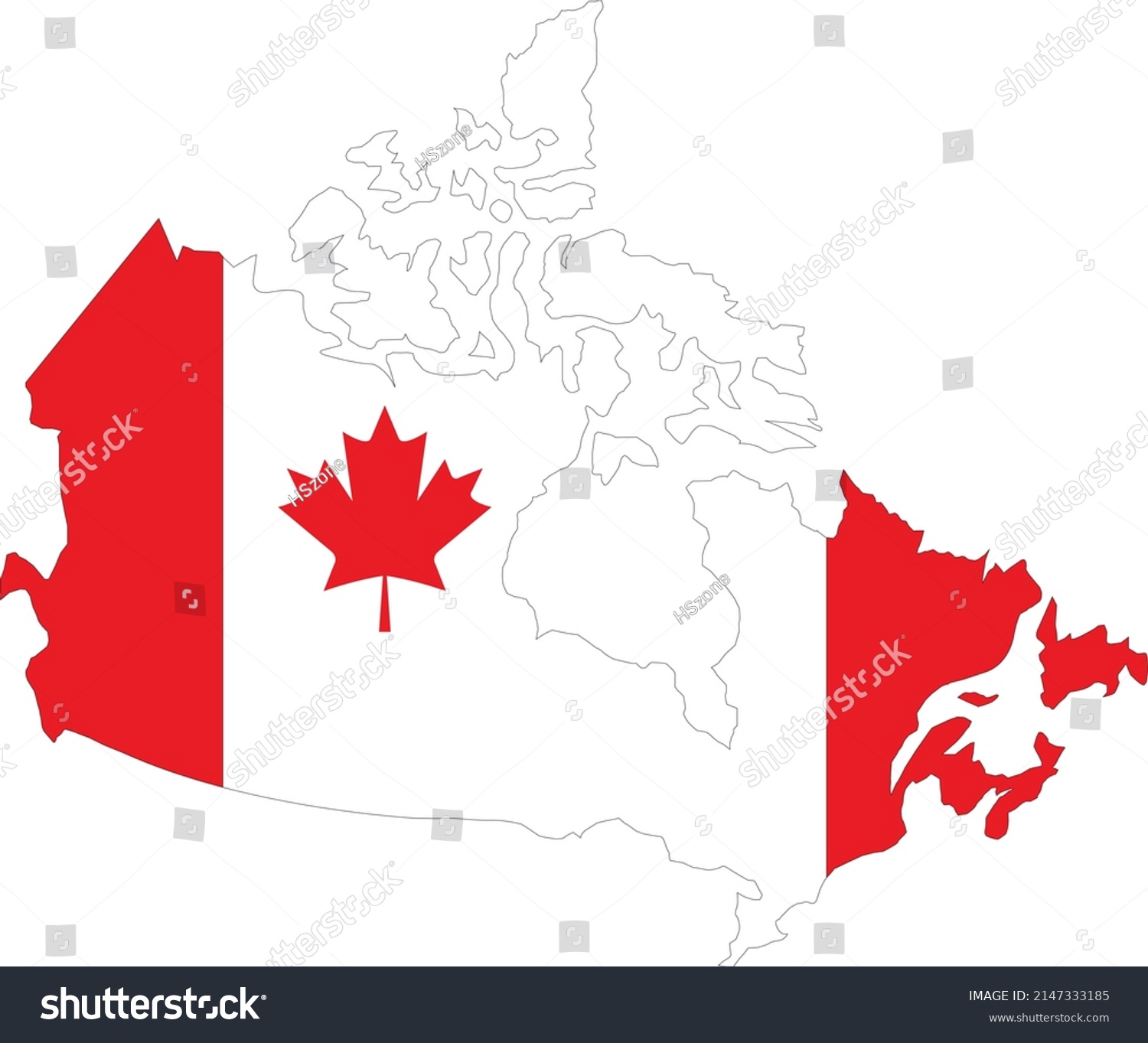 Canada Vector Illustration Canada Image Clip Stock Vector (Royalty Free ...