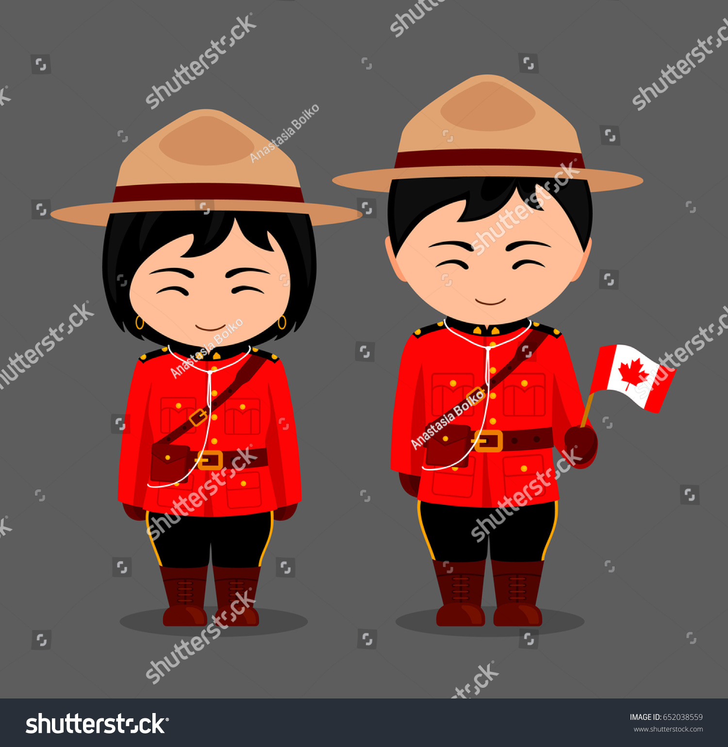 Child Canadian Mountie Police Costume