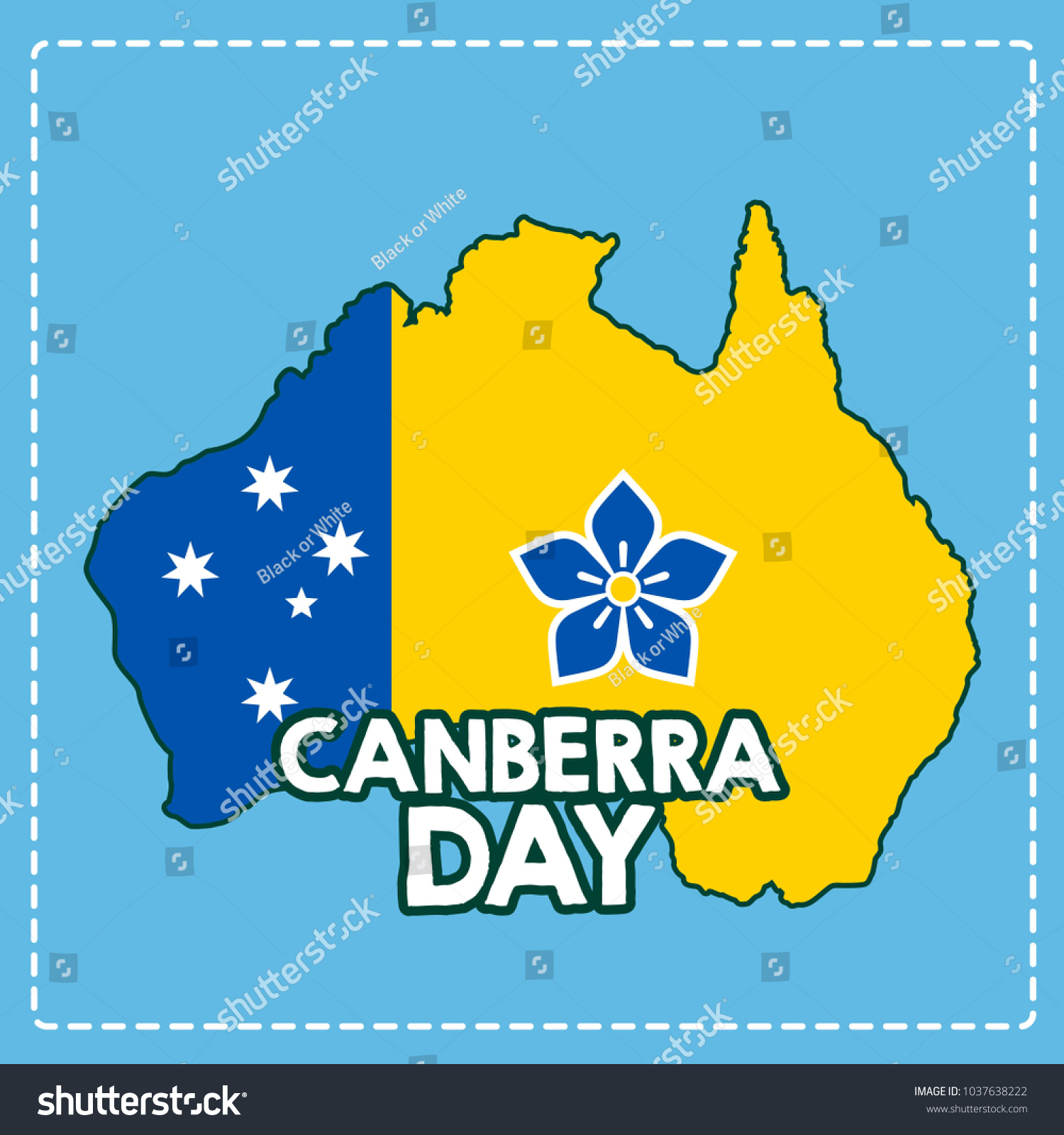 SVG of Canberra Day Illustration svg