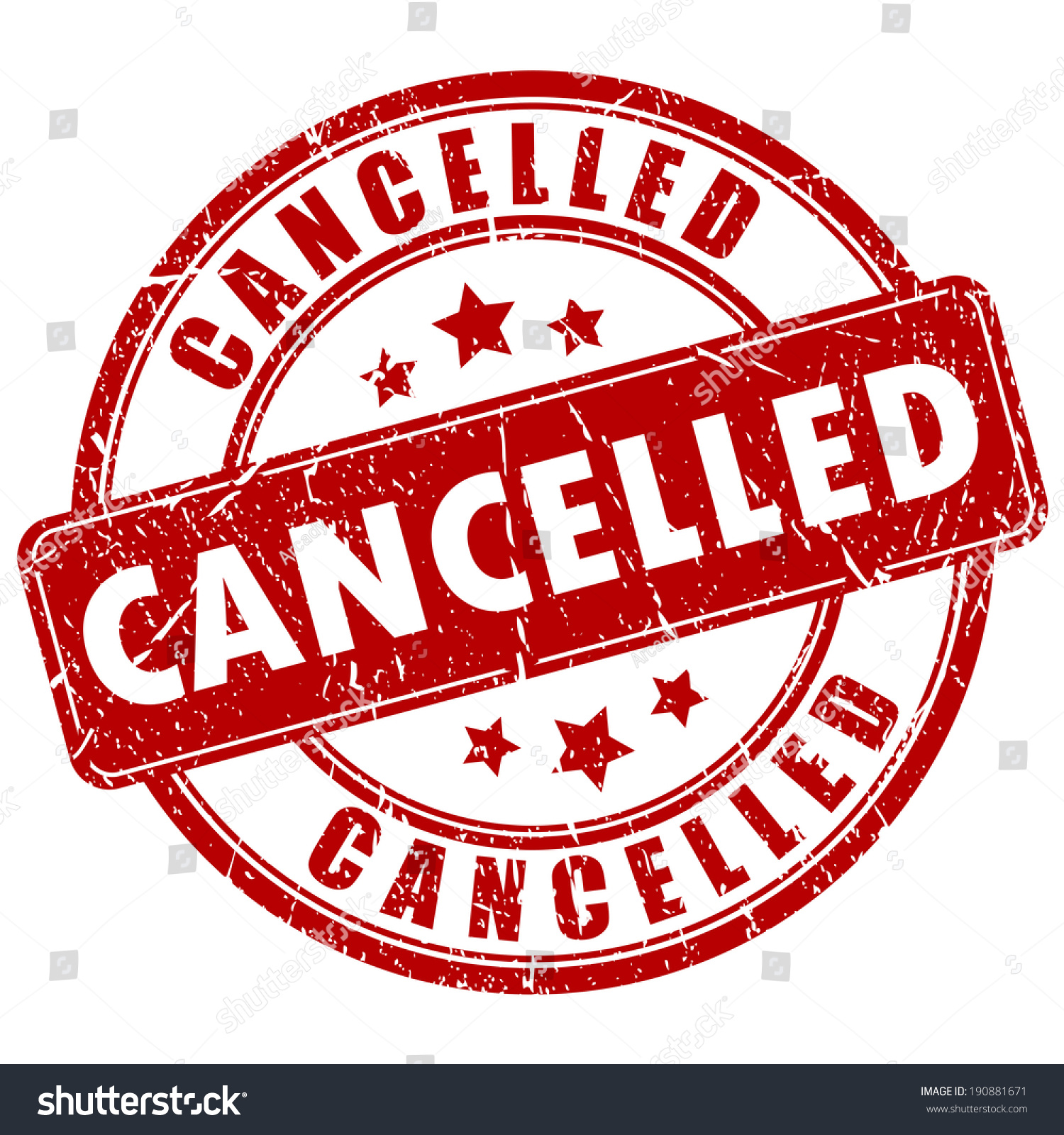 Cancelled Vector Stamp - 190881671 : Shutterstock