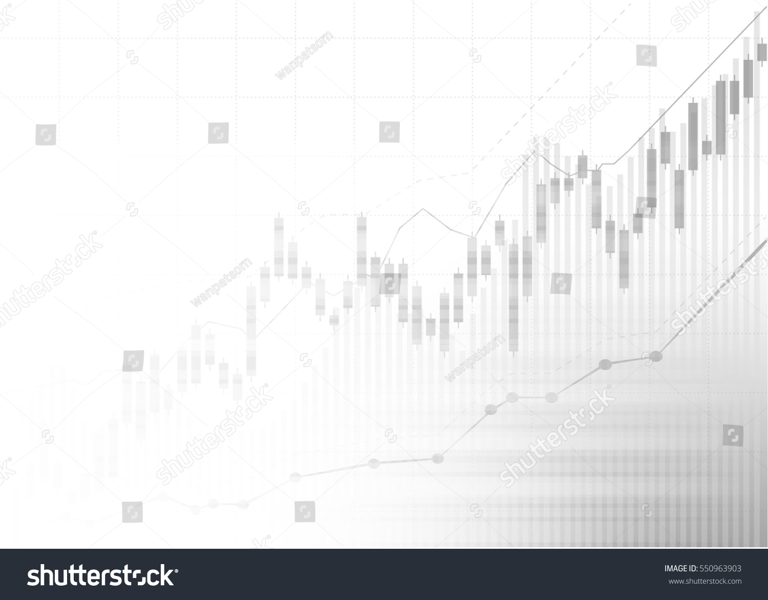 SVG of Candle stick graph chart of stock market investment trading, Bullish point, Bearish point. trend of graph vector design. svg