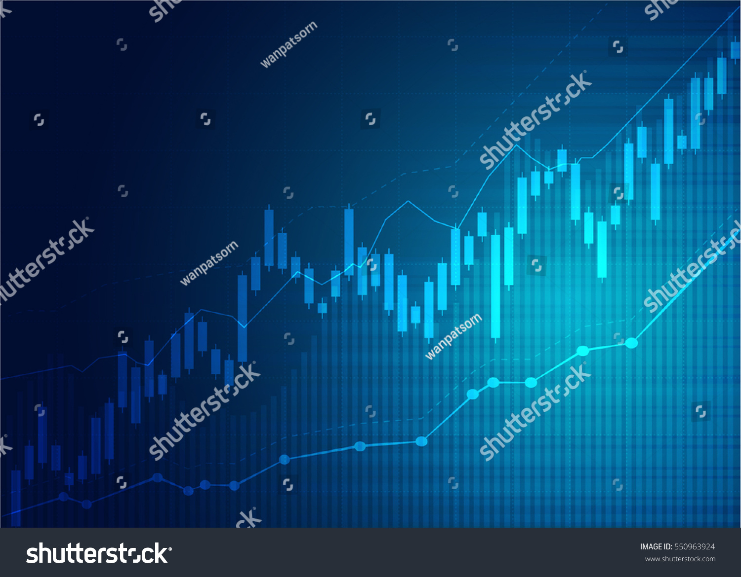 SVG of Candle stick graph chart of stock market investment trading, Bullish point, Bearish point. trend of graph vector design. svg