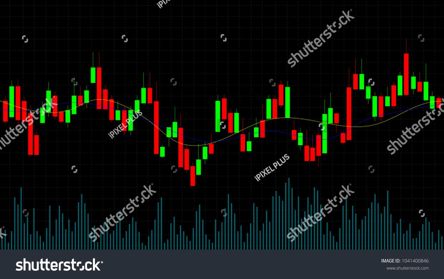 Candlestick Forex Trading Online Chart Financial Stock Vector - 