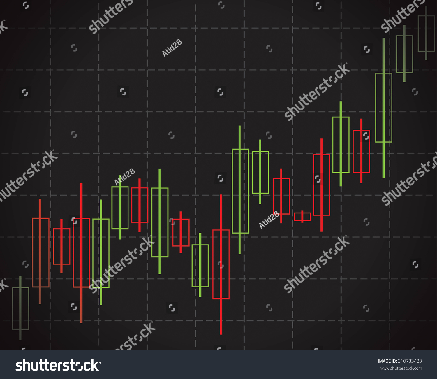 Candlestick Trading Chart Forex Day Trading Stock Vector (Royalty Free